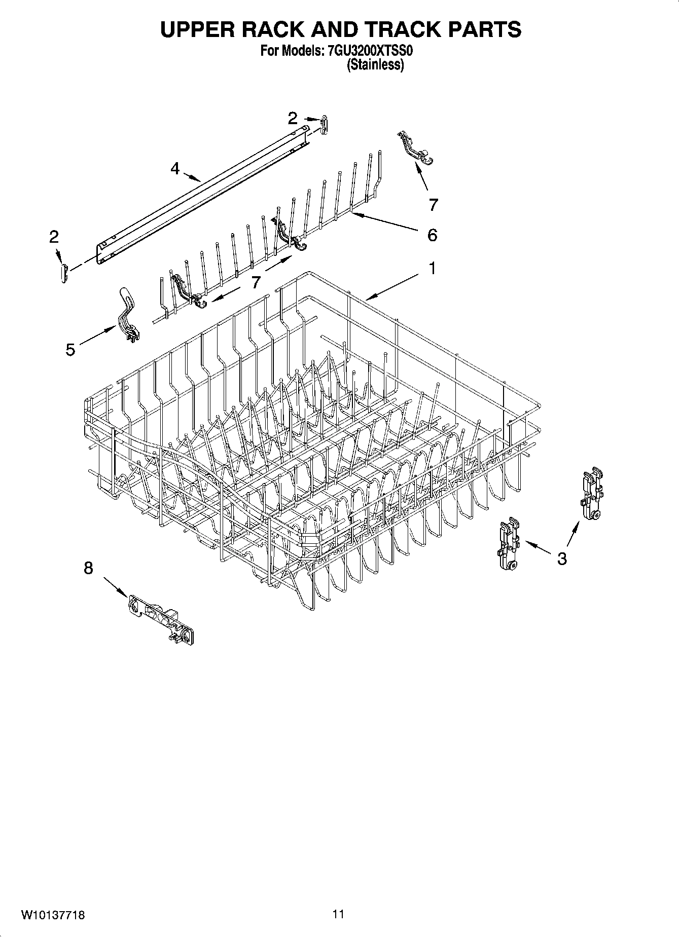 09 - UPPER RACK AND TRACK PARTS