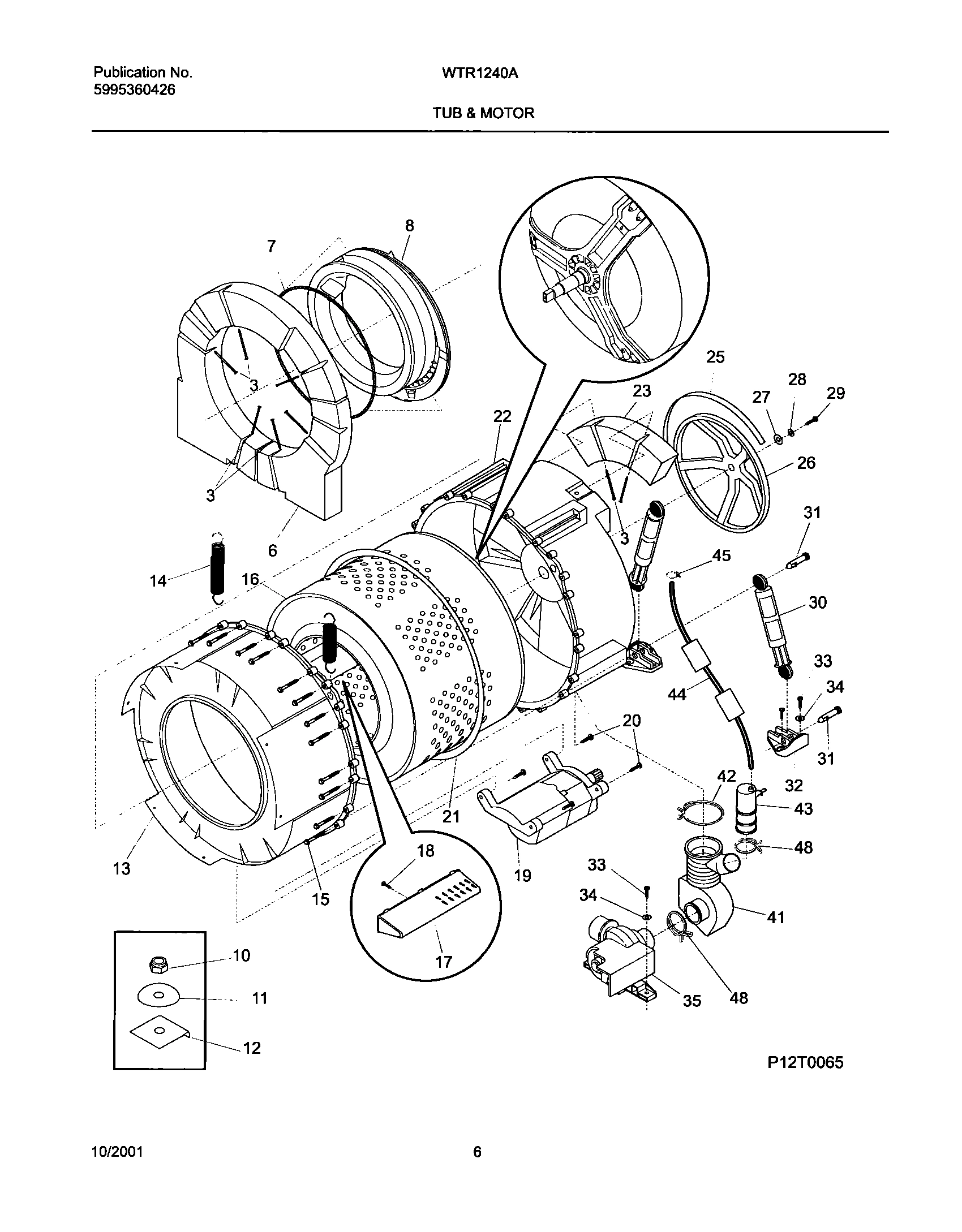 07 - WSHR TUB,MOTOR