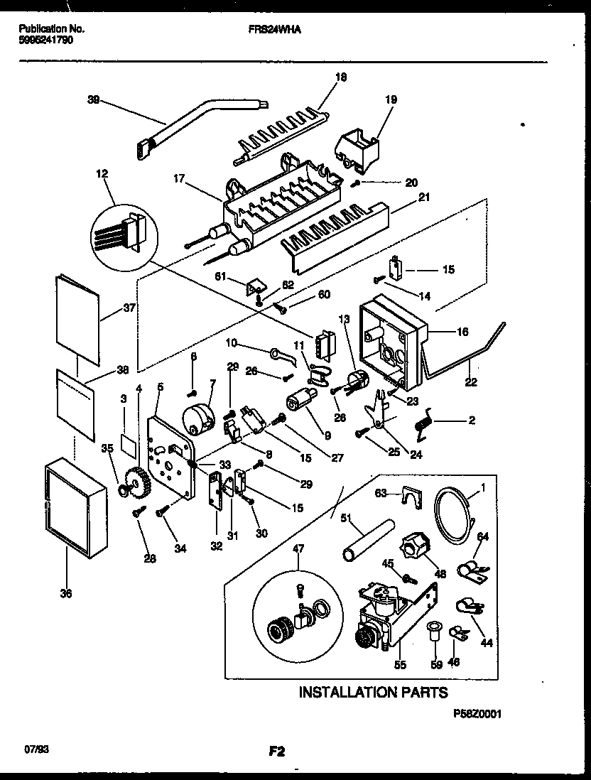 10 - ICE MAKER AND INSTALLATION PARTS