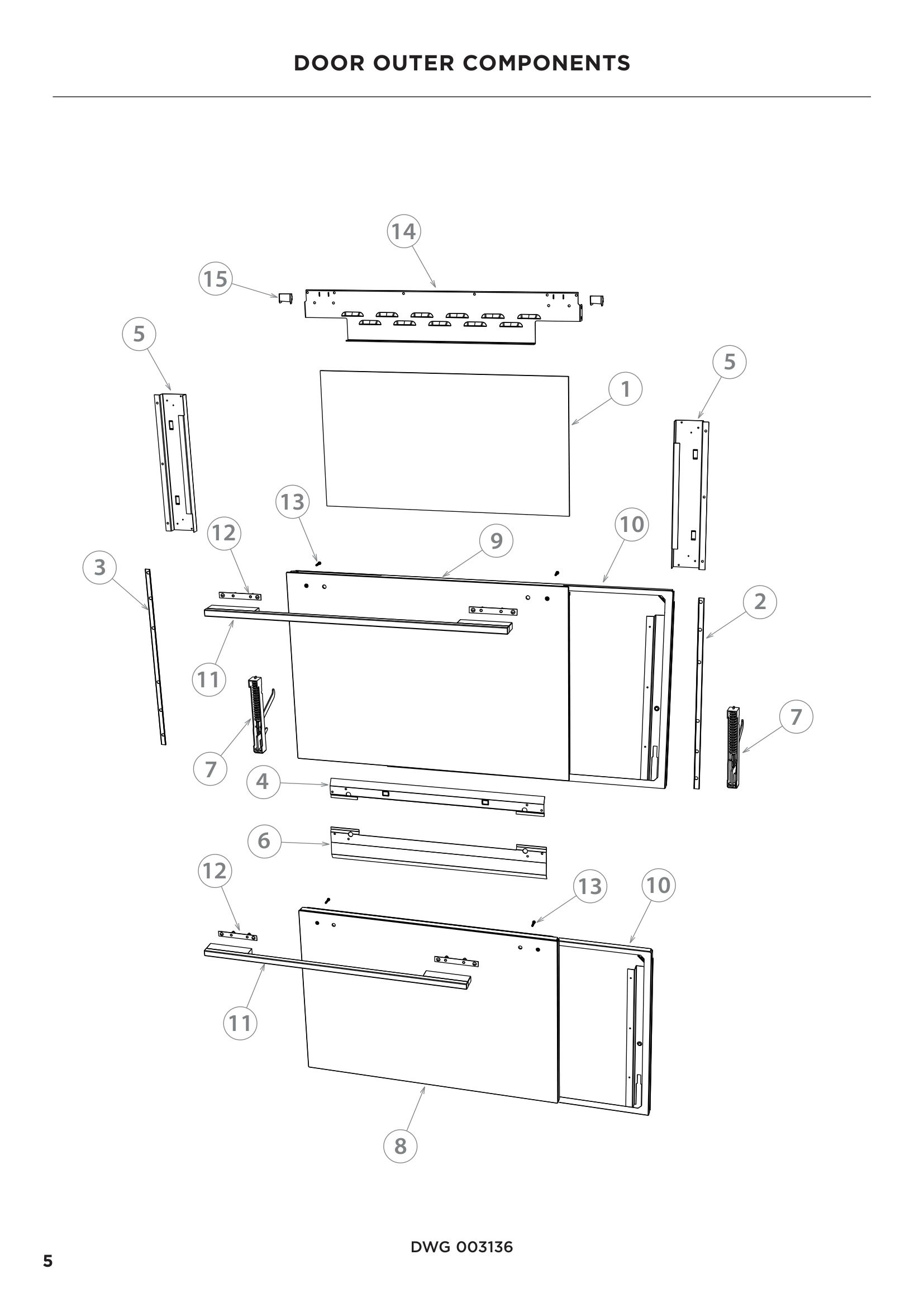 DOOR OUTER COMPONENTS