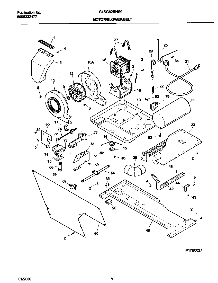 03 - P17B0027 DRY MTR,BELT