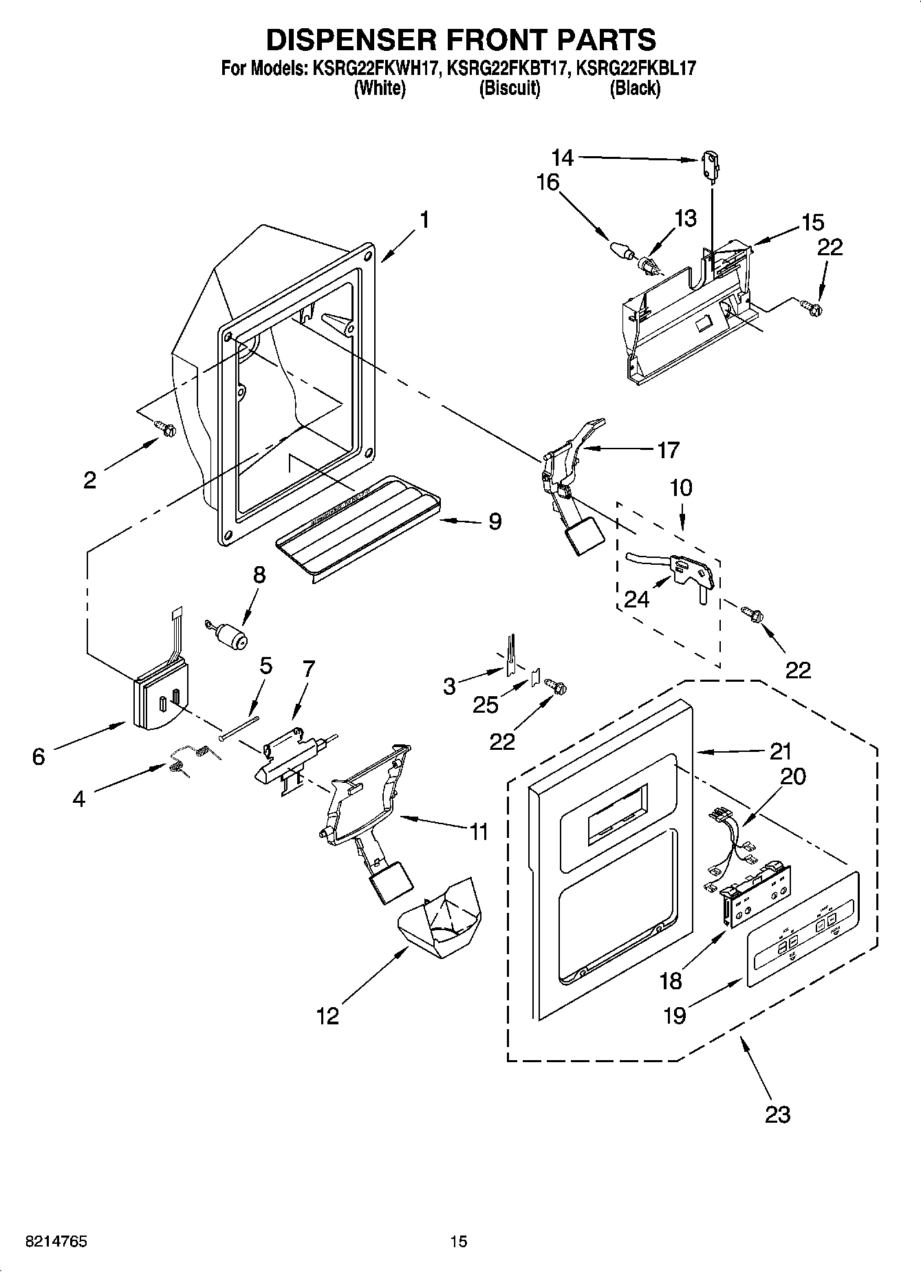 09 - DISPENSER FRONT PARTS