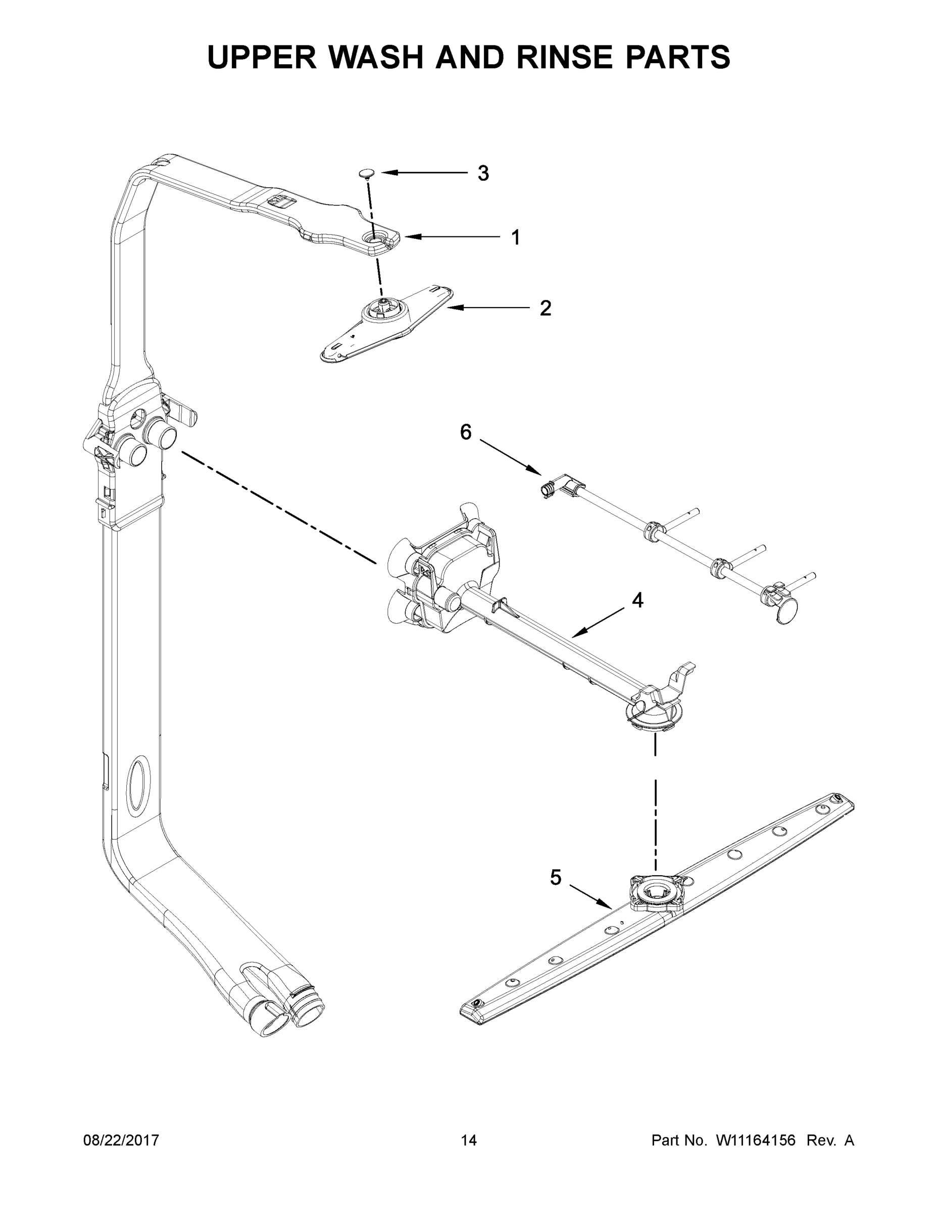 08 - UPPER WASH AND RINSE PARTS