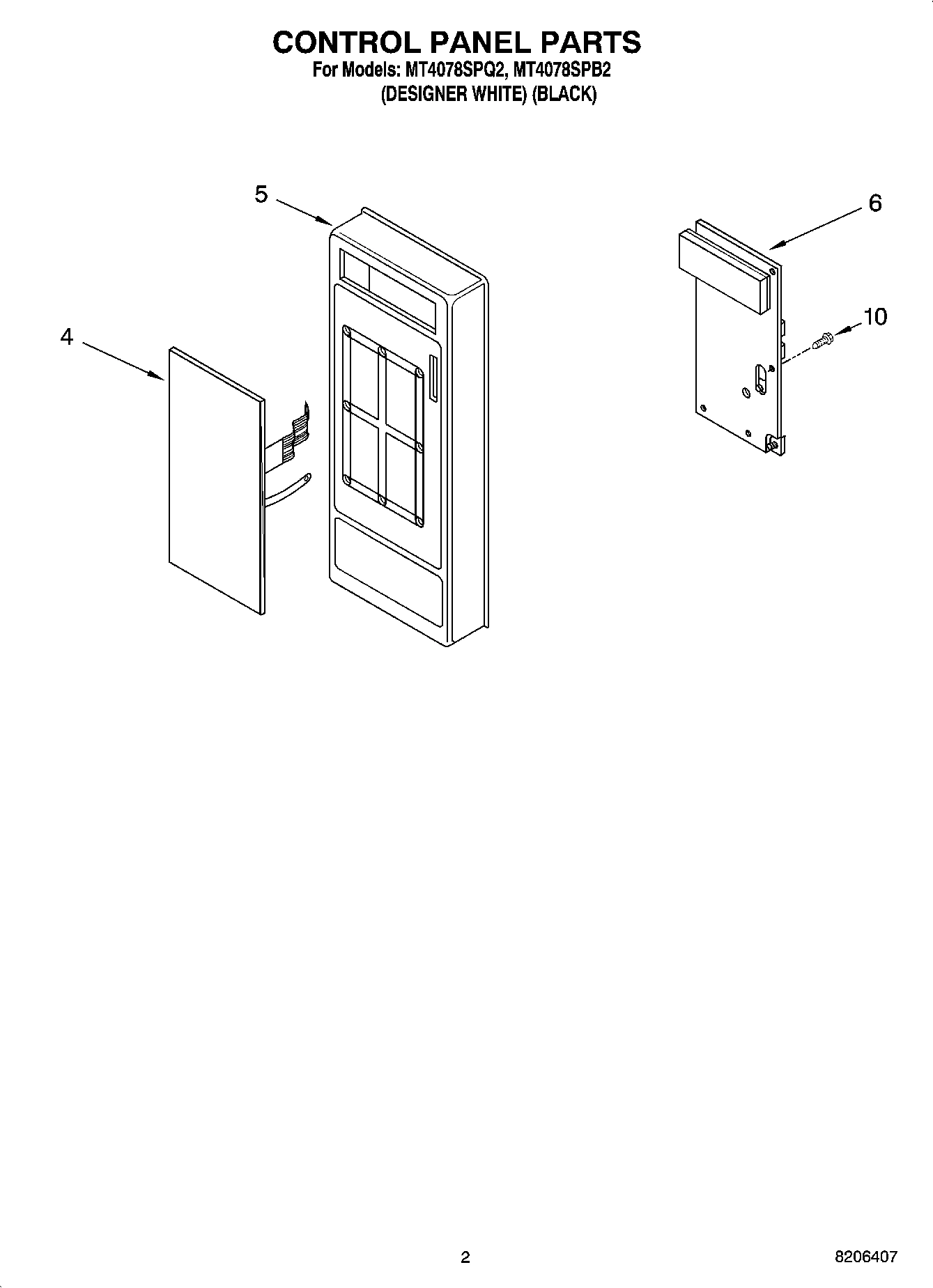 02 - CONTROL PANEL PARTS