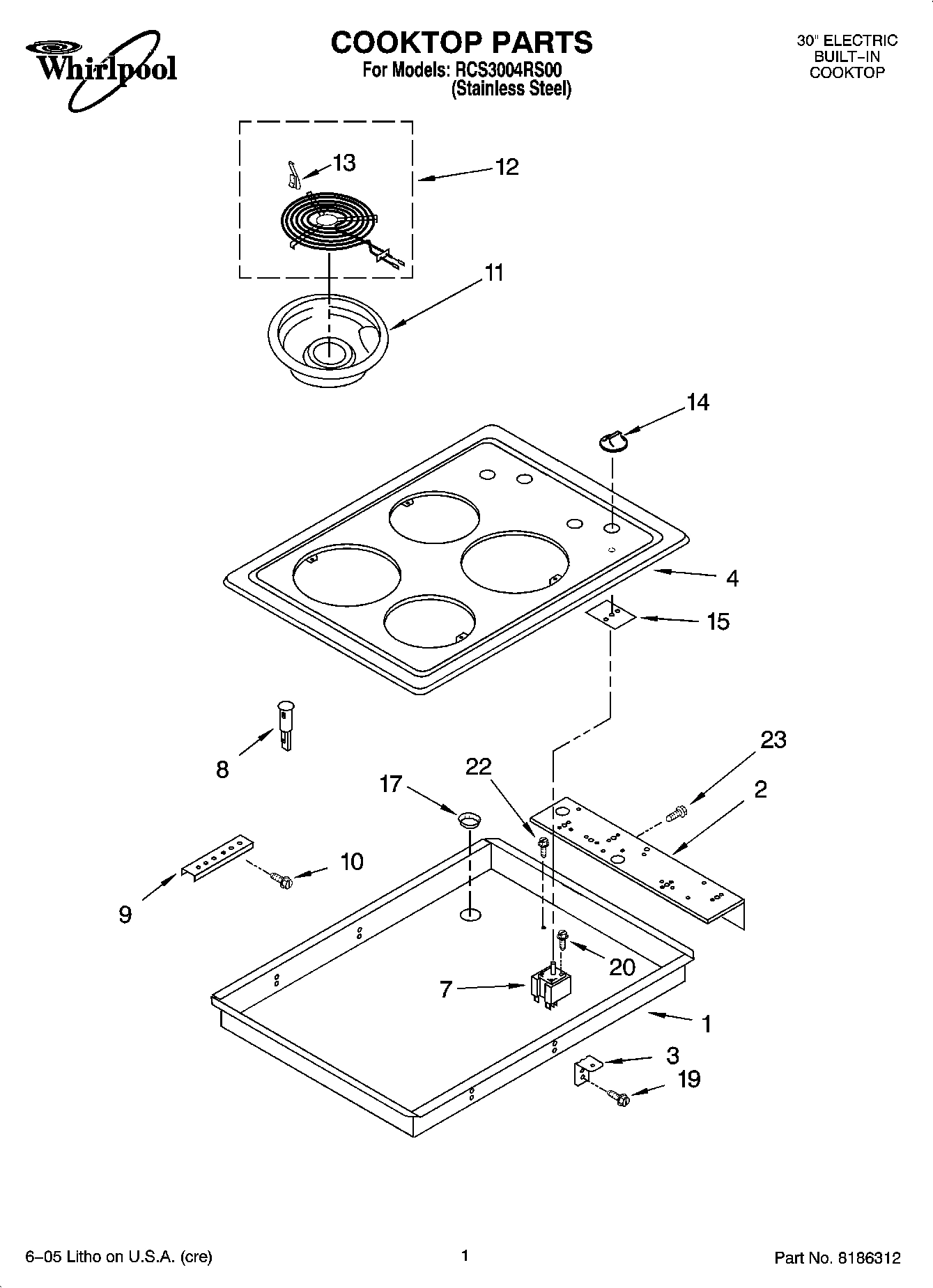 01 - COOKTOP PARTS