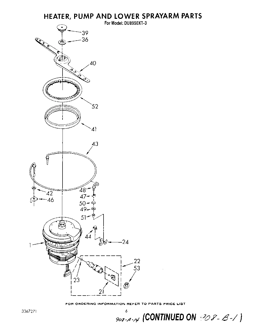 04 - HEATER, PUMP AND LOWER SPRAY ARM