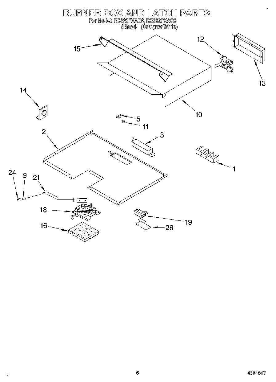 04 - BURNER BOX AND LATCH