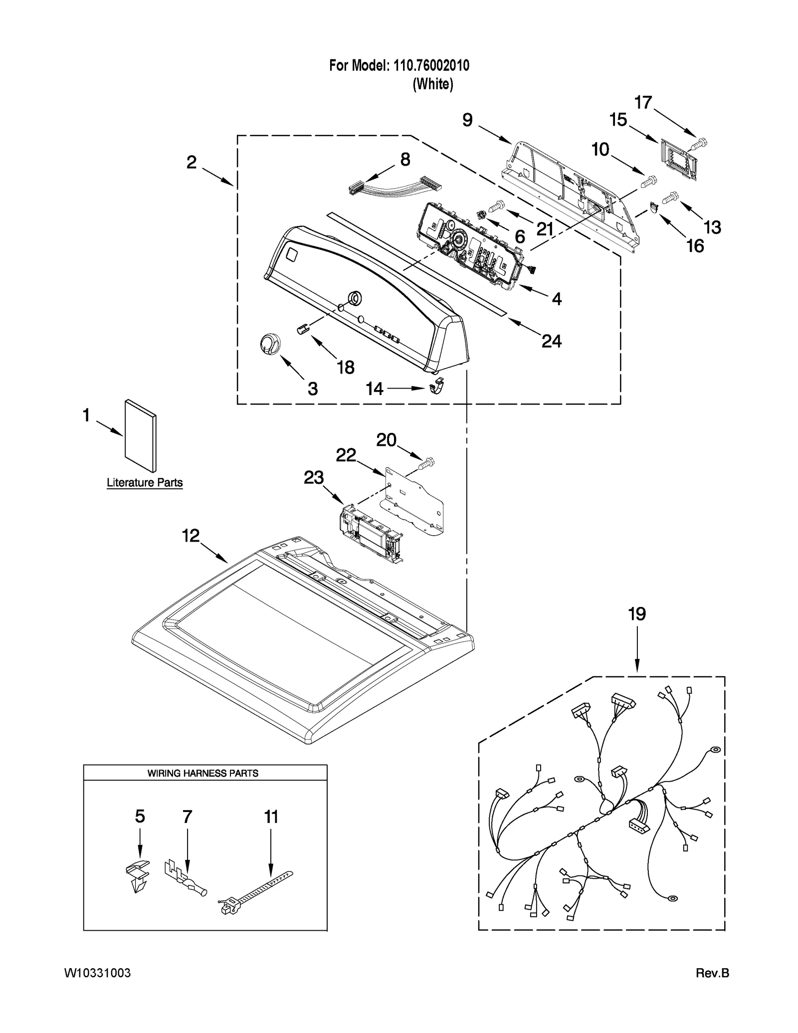TOP AND CONSOLE PARTS