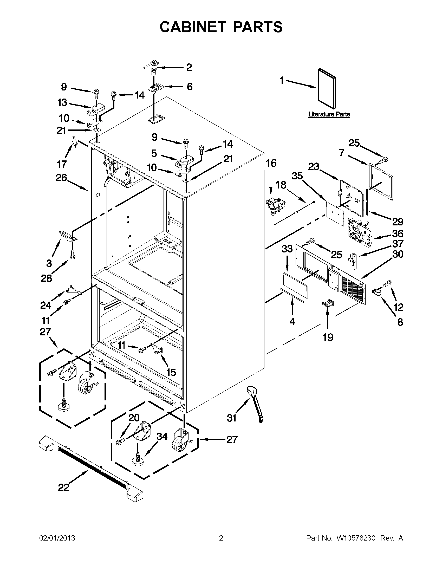 01 - CABINET PARTS