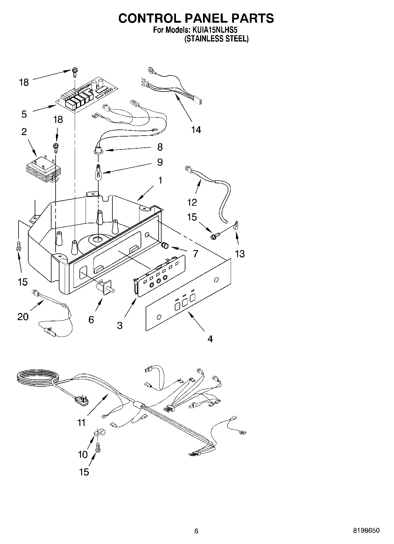 04 - CONTROL PANEL PARTS