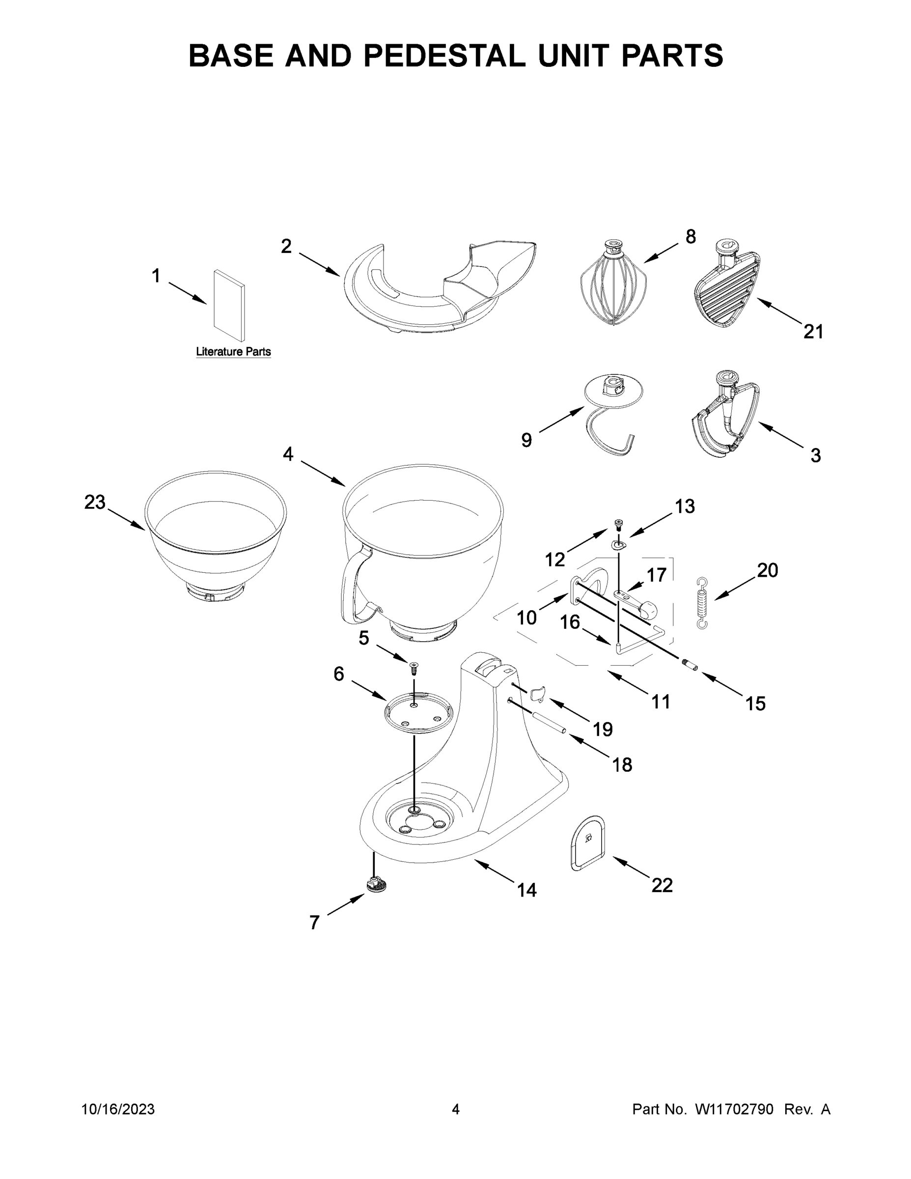 03 - BASE AND PEDESTAL UNIT PARTS