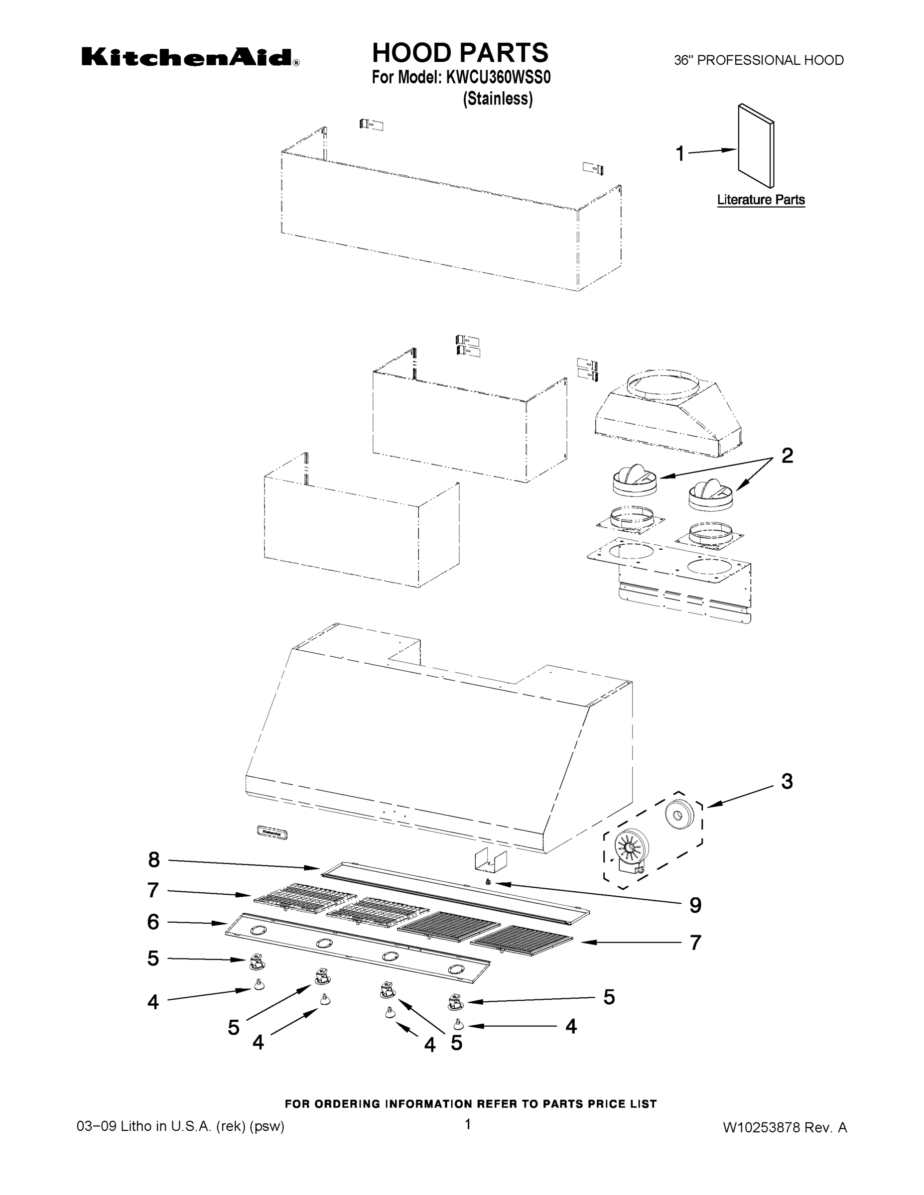 01 - HOOD PARTS