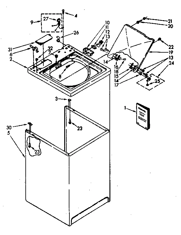 TOP AND CABINET PARTS