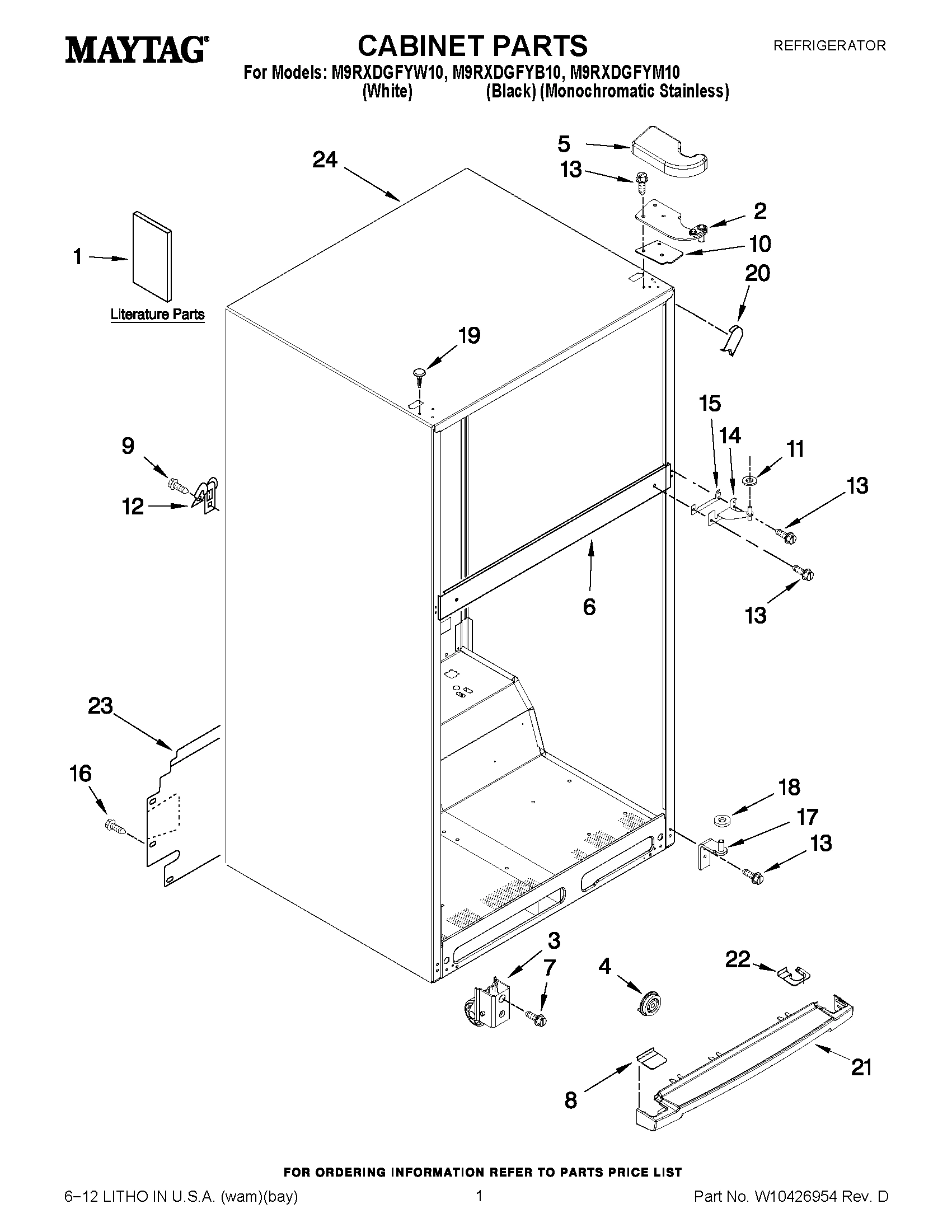 01 - CABINET PARTS