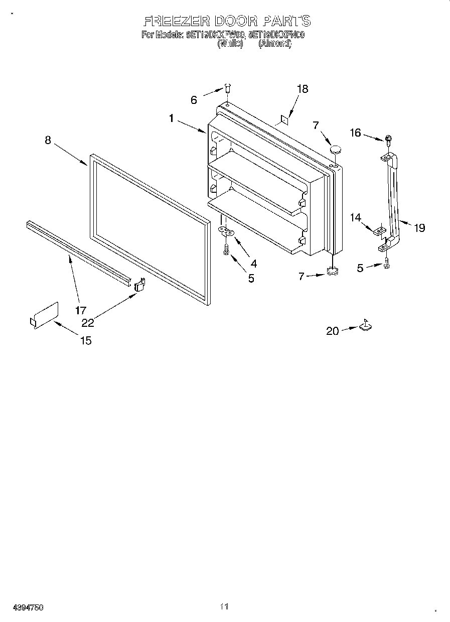 06 - FREEZER DOOR, LIT/OPTIONAL