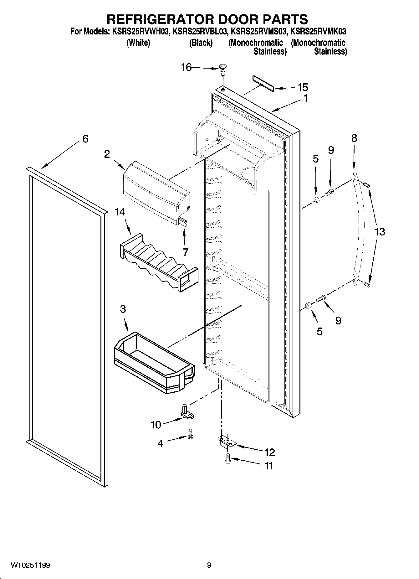 06 - REFRIGERATOR DOOR PARTS