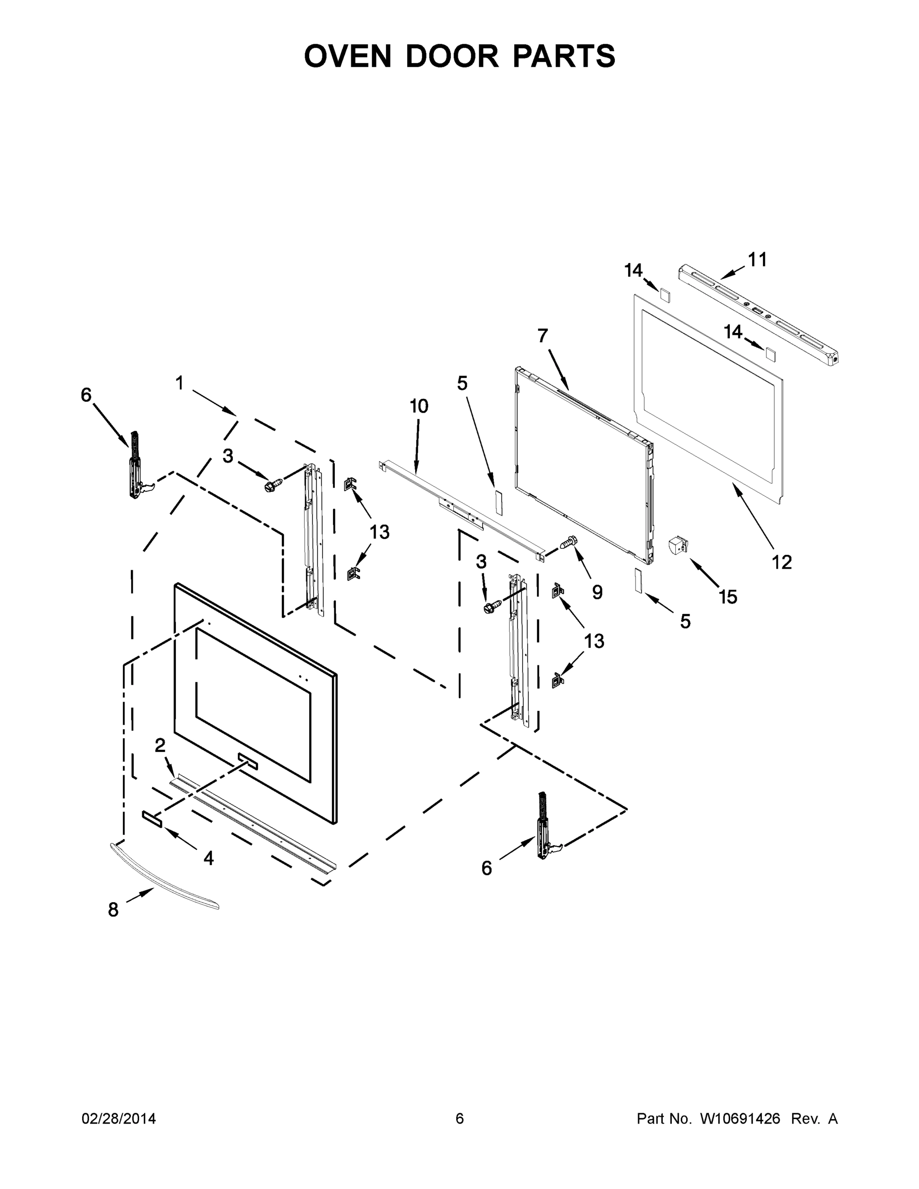 04 - OVEN DOOR PARTS