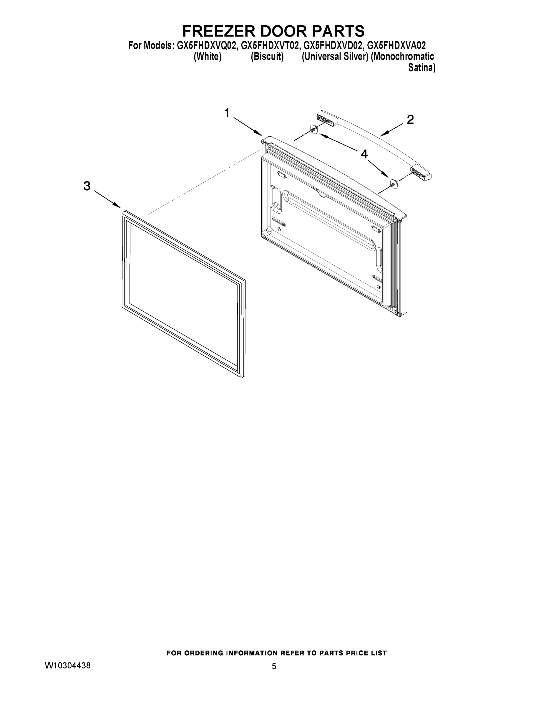 03 - FREEZER DOOR PARTS