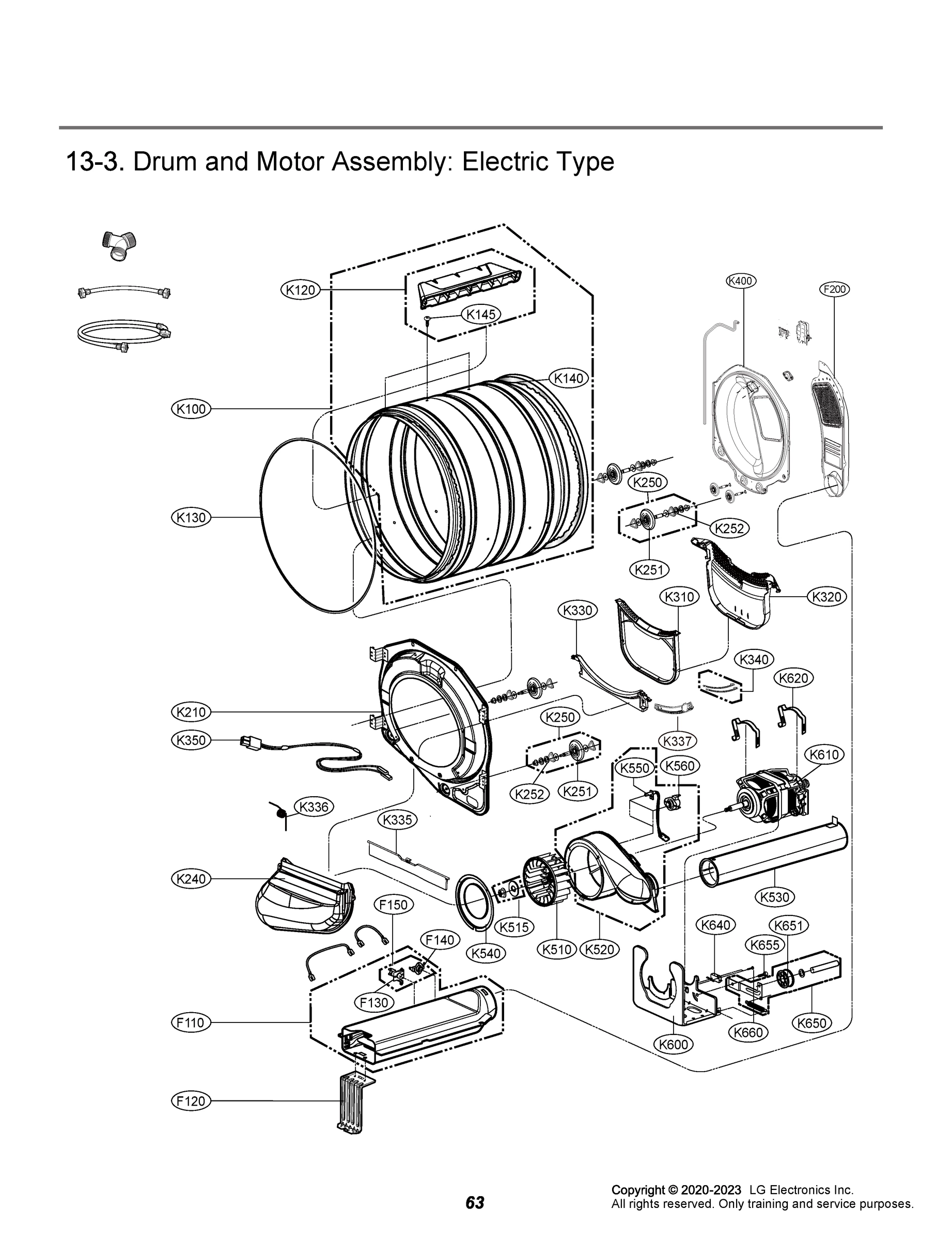 DRUM AND MOTOR ASSEMBLY