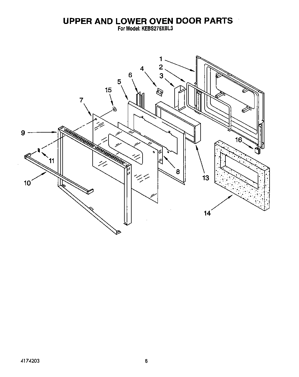 05 - UPPER AND LOWER OVEN DOOR