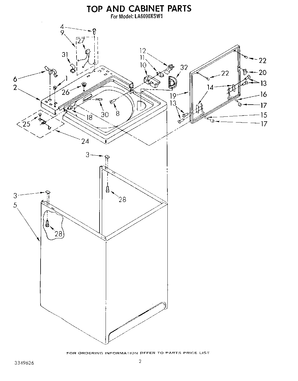 02 - TOP AND CABINET , LITERATURE AND OPTIONAL