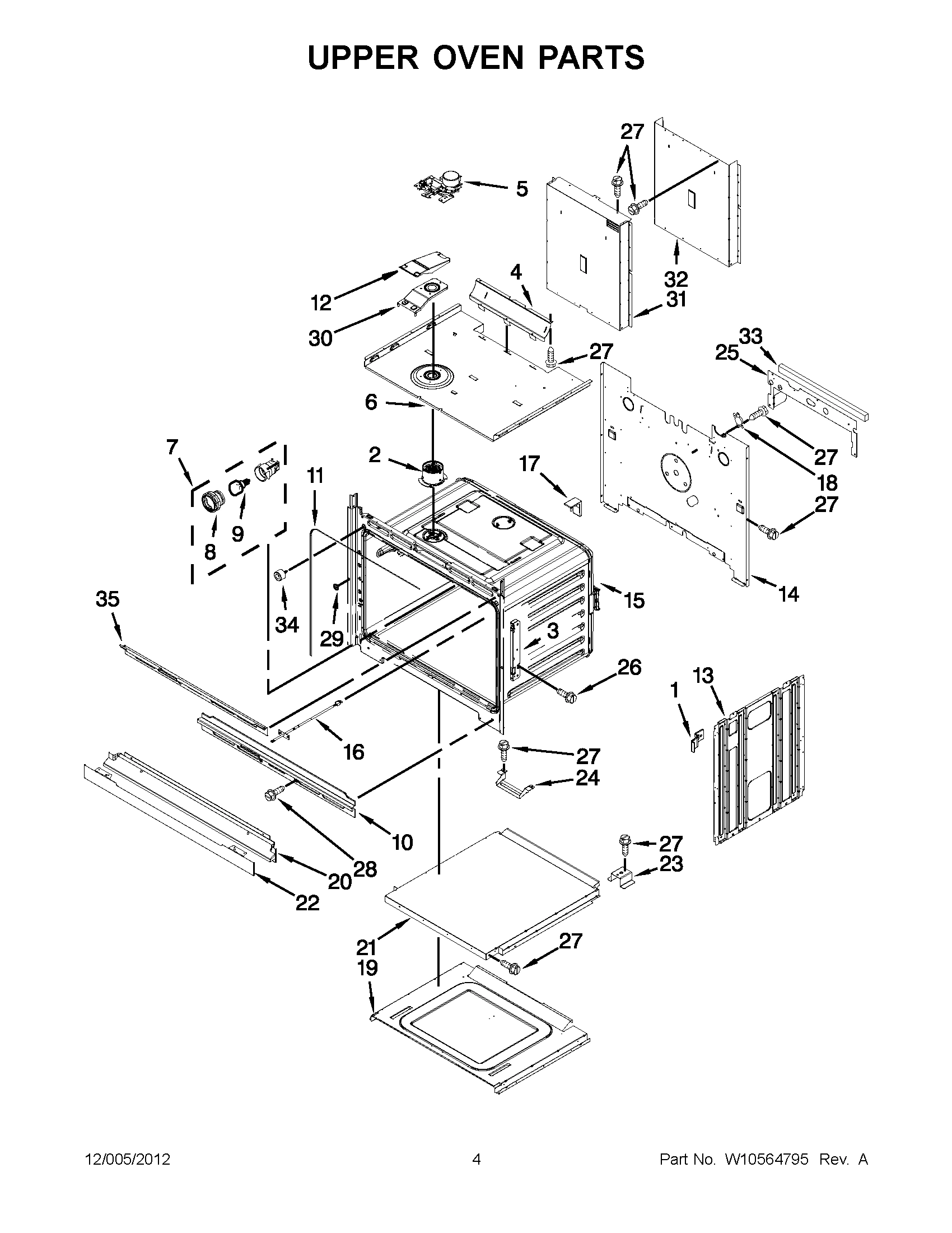 02 - UPPER OVEN PARTS