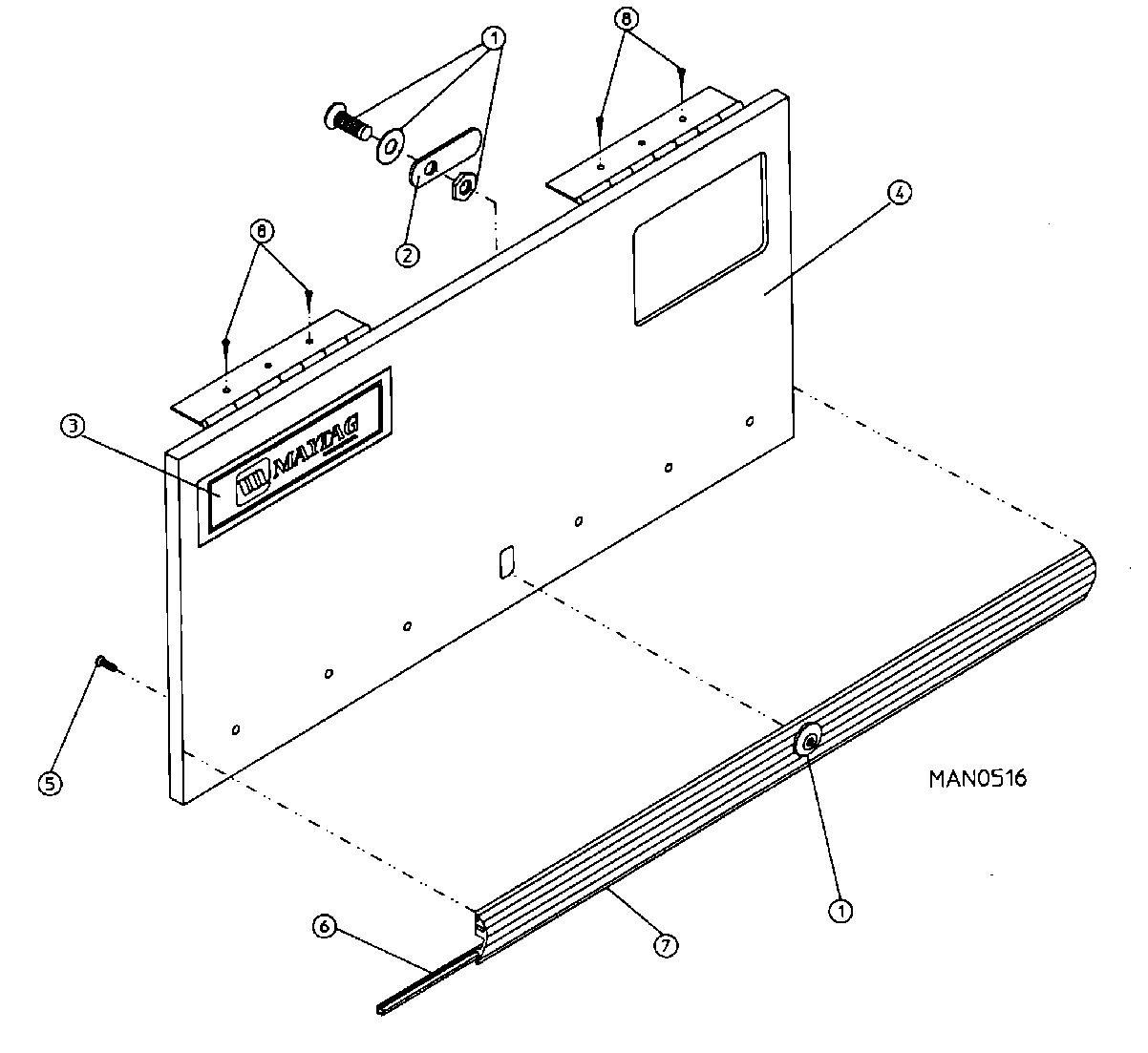 01 - CONTROL DOOR ASSEMBLY (DG75)