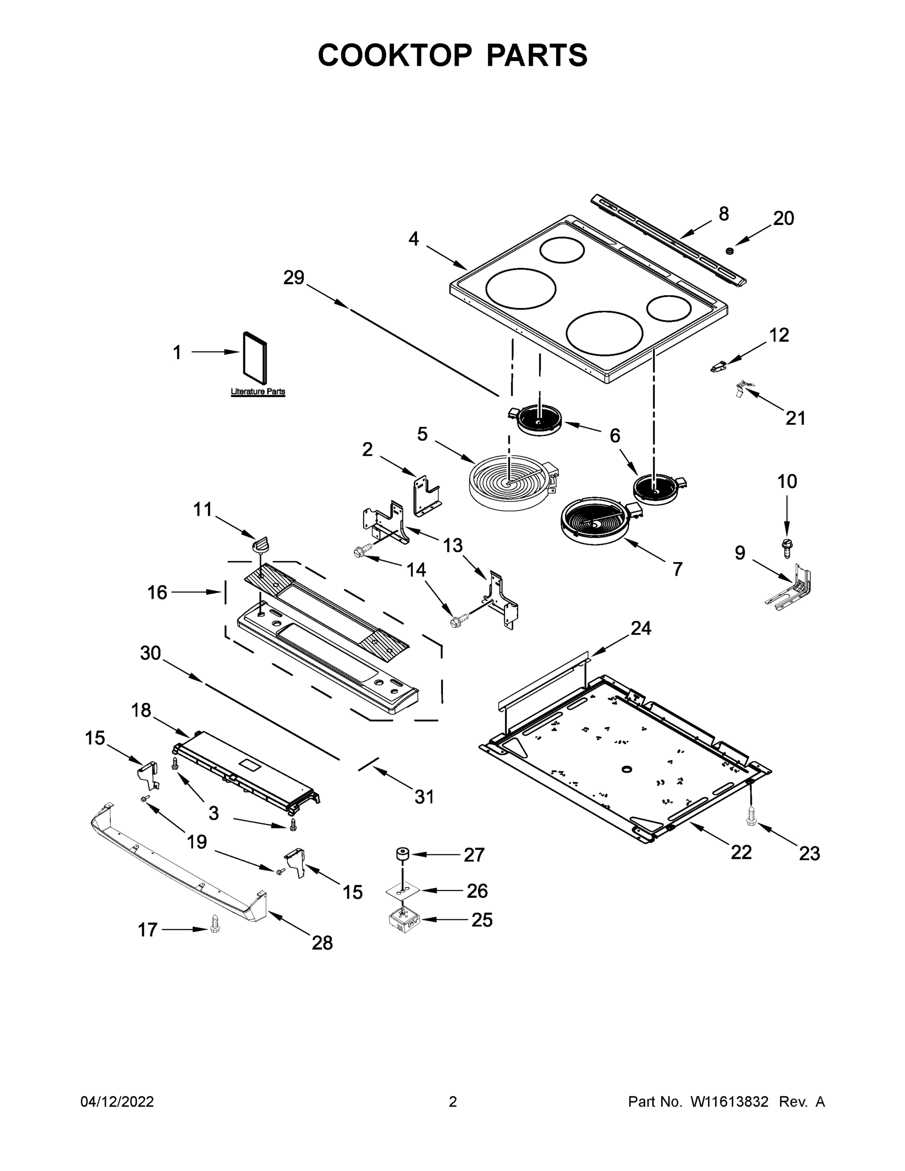 02 - COOKTOP PARTS