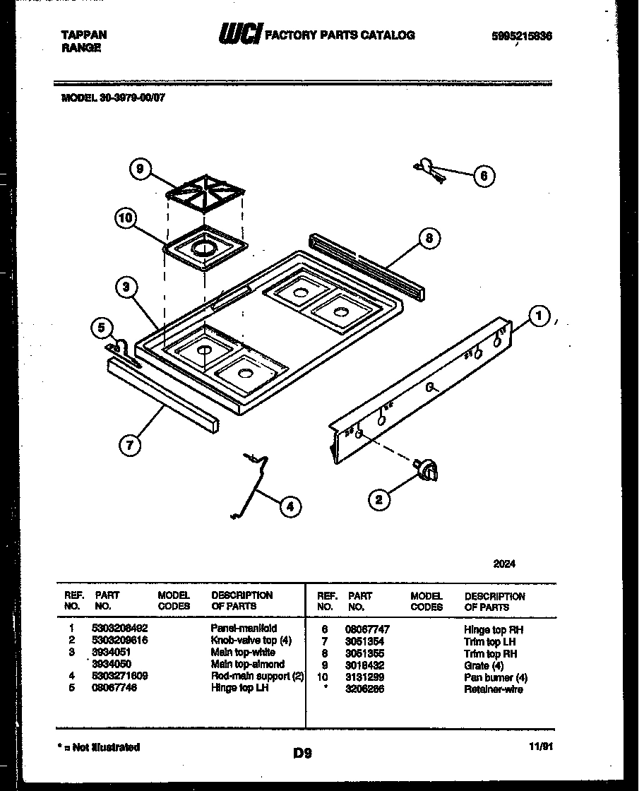 03 - COOKTOP PARTS