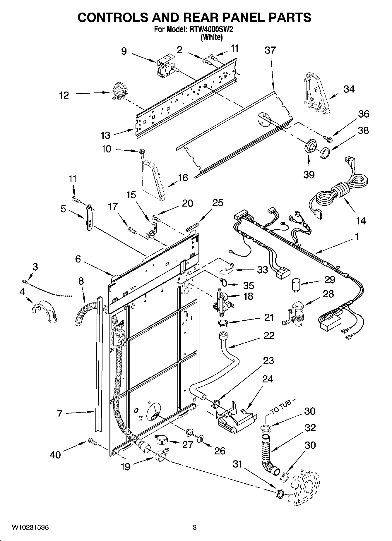 02 - CONTROL AND REAR PANEL PARTS