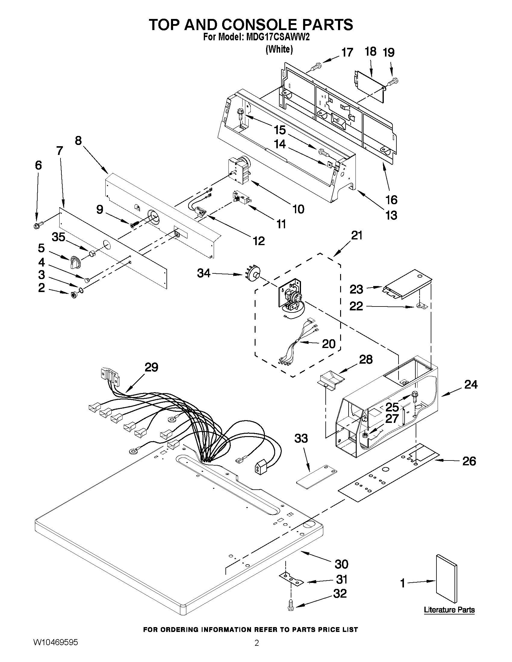 01 - TOP AND CONSOLE PARTS