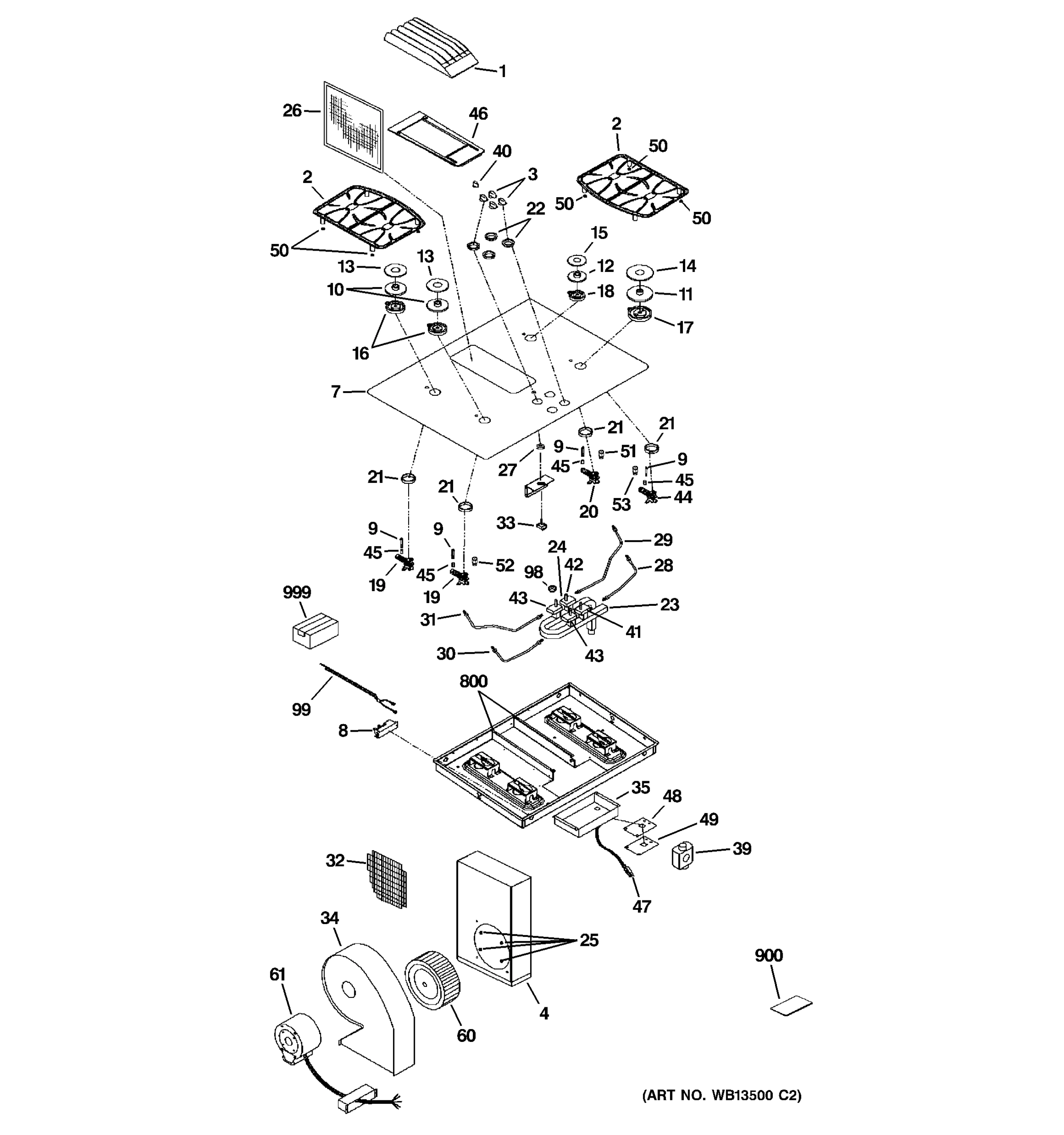 CONTROL PANEL & COOKTOP