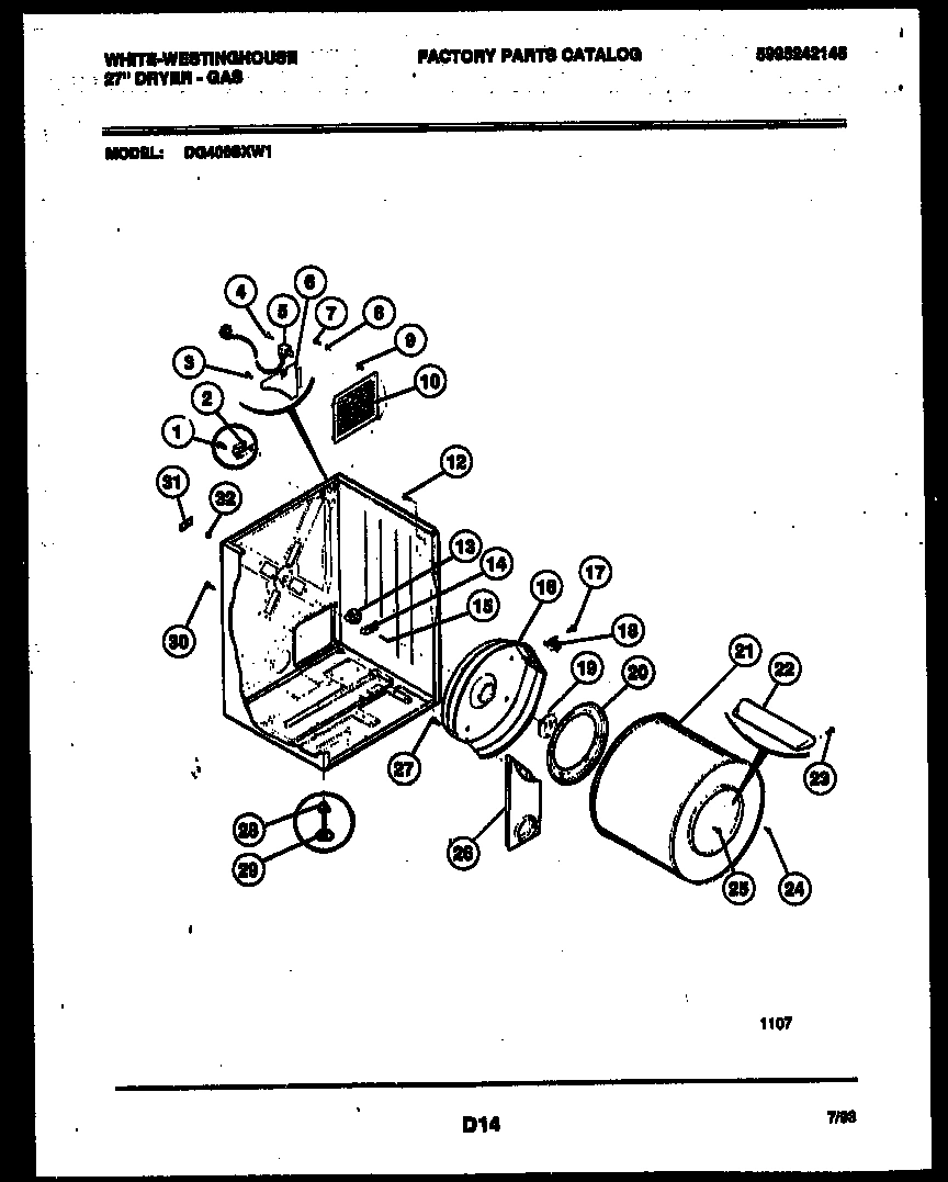 02 - CABINET AND COMPONENT PARTS