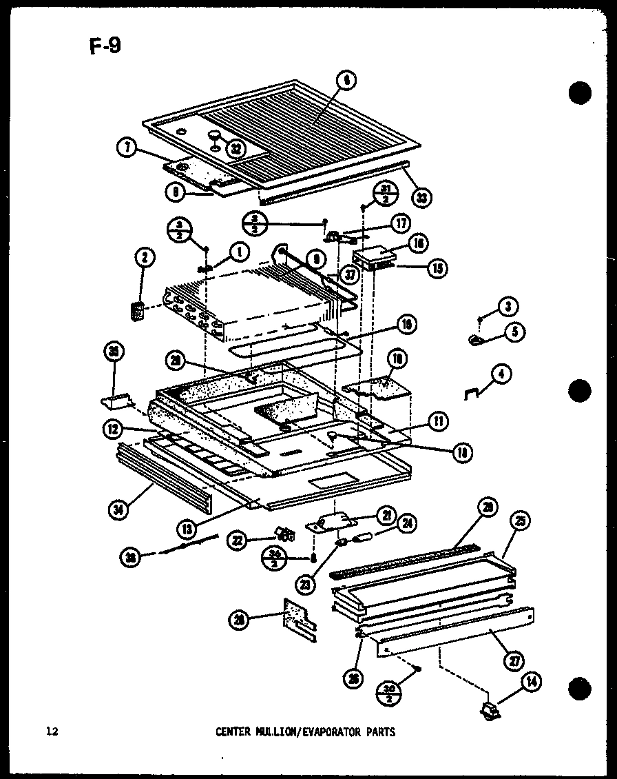 01 - CENTER MULLION/EVAP PARTS