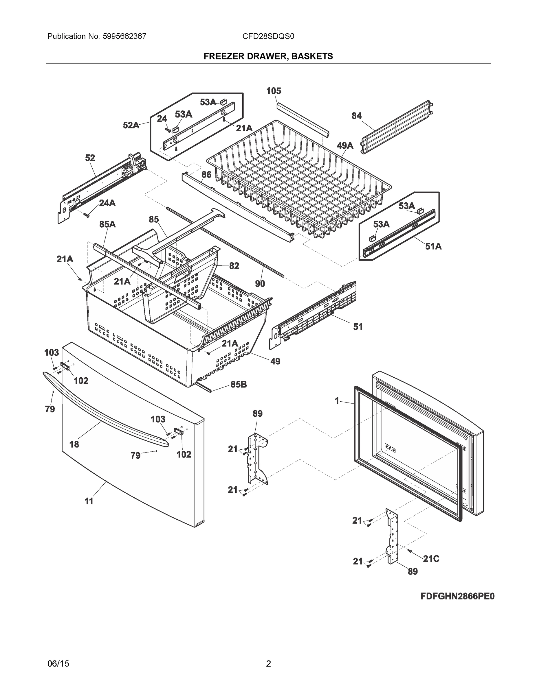 02 - FREEZER DRAWER, BASKETS