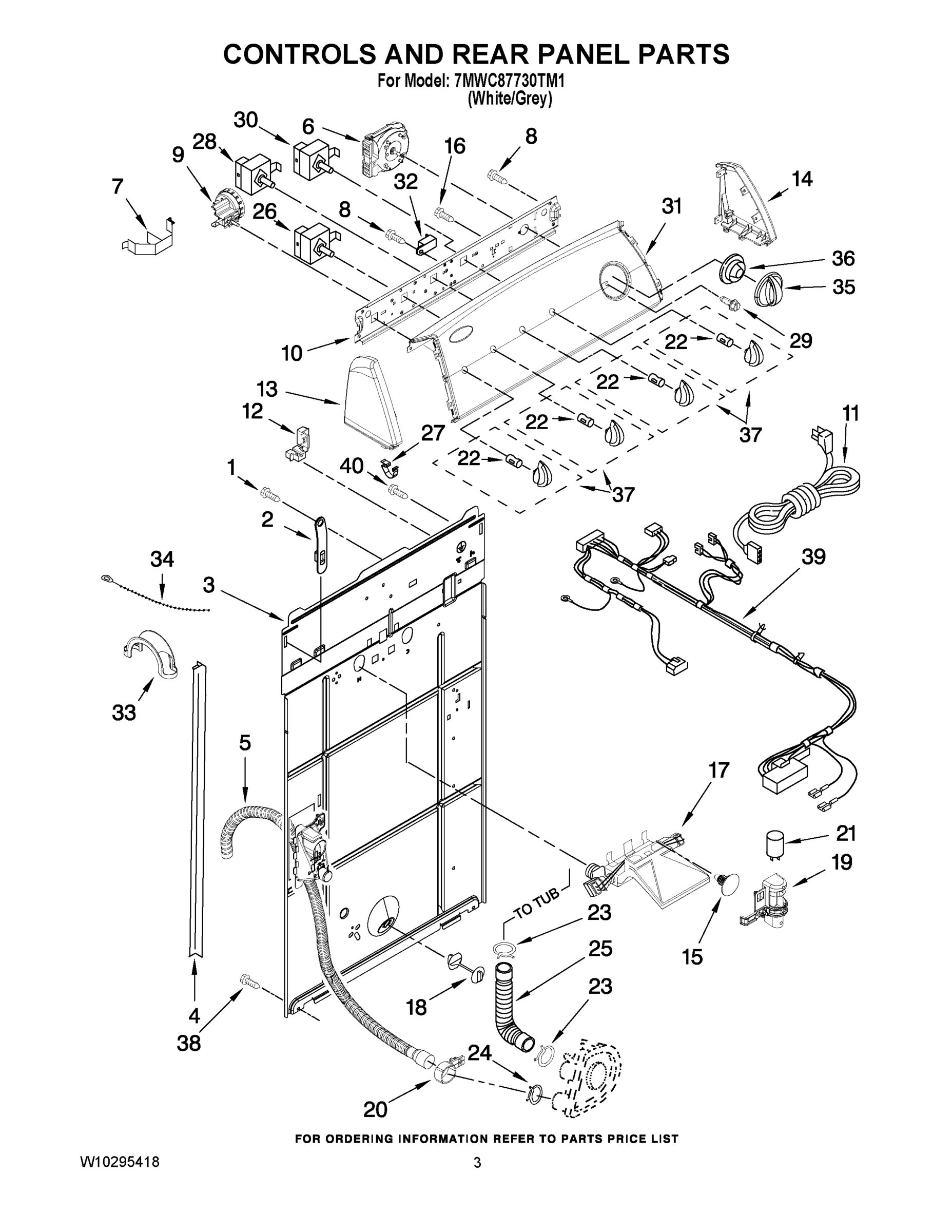02 - CONTROLS AND REAR PANEL PARTS
