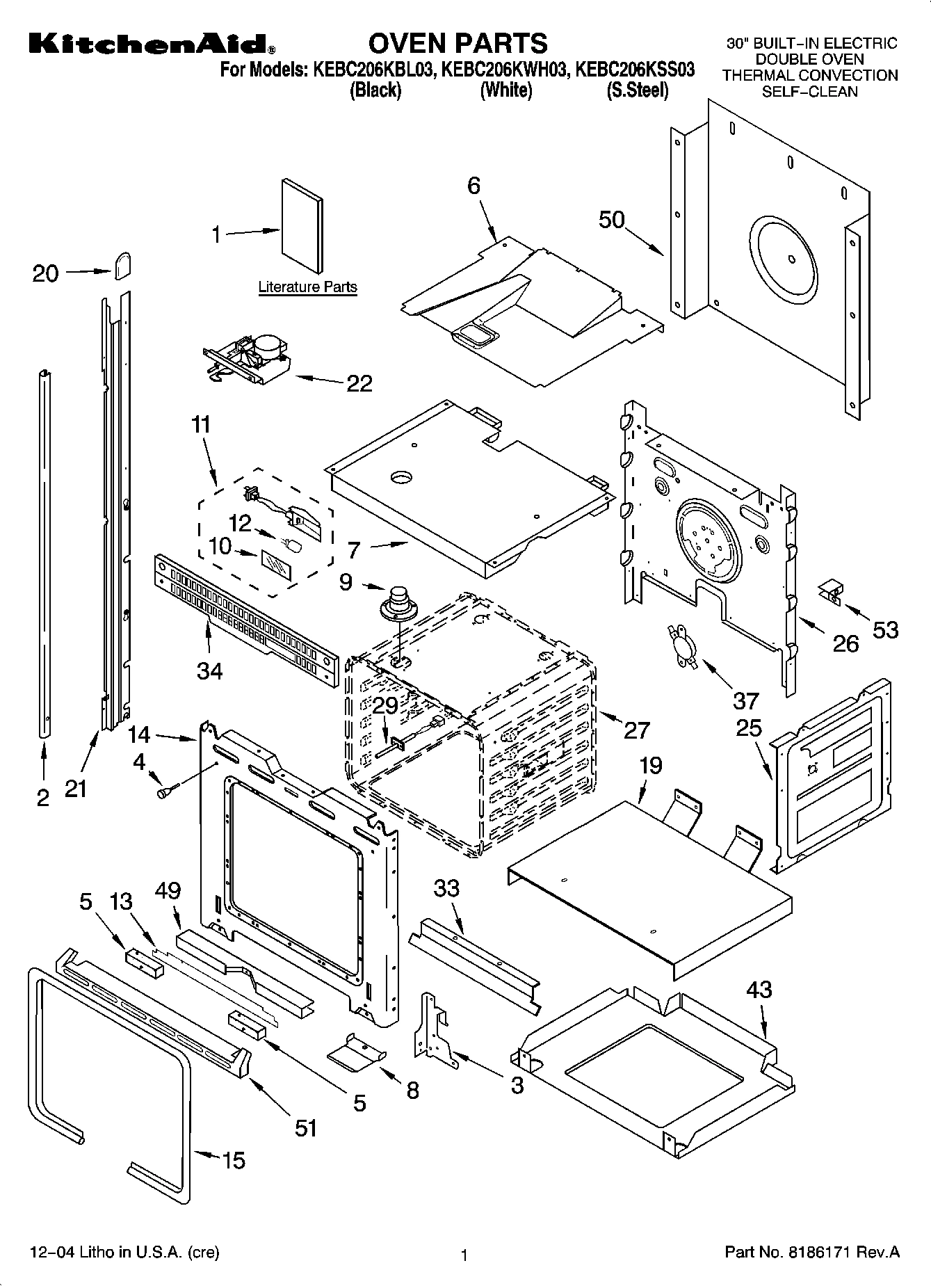 01 - OVEN PARTS