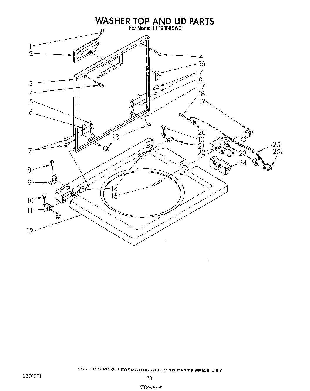 07 - WASHER TOP AND LID
