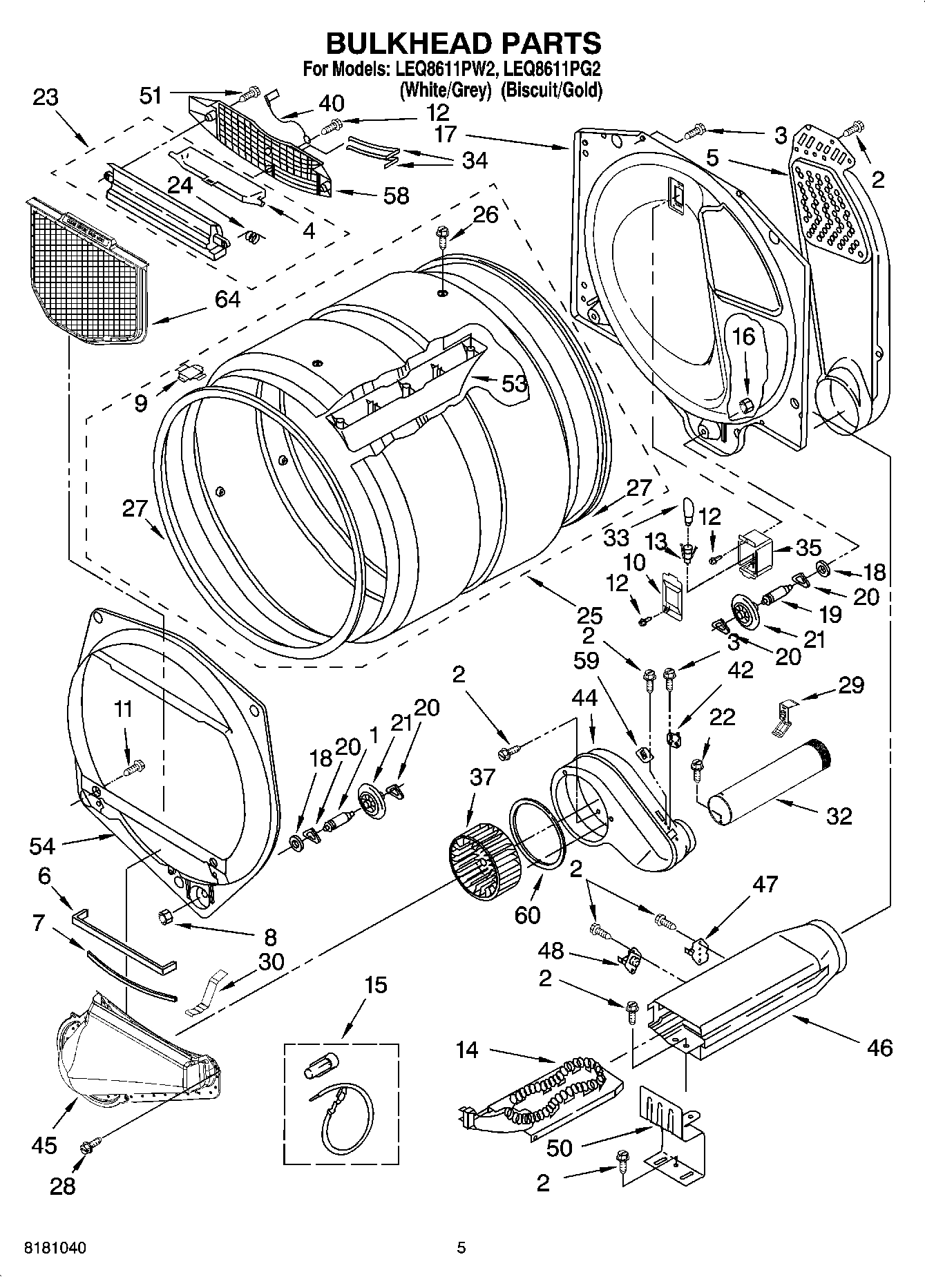 03 - BULKHEAD PARTS, OPTIONAL PARTS (NOT INCLUDED)