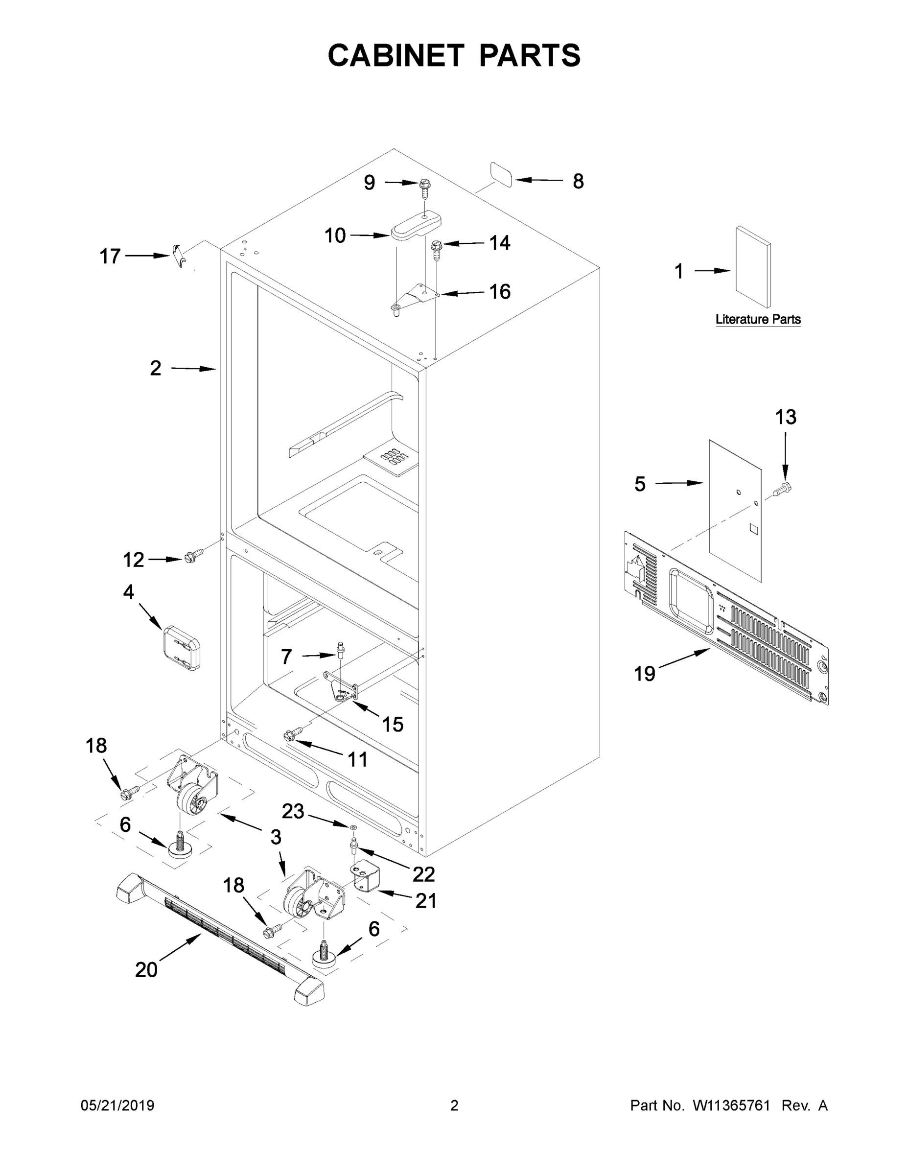 02 - CABINET PARTS