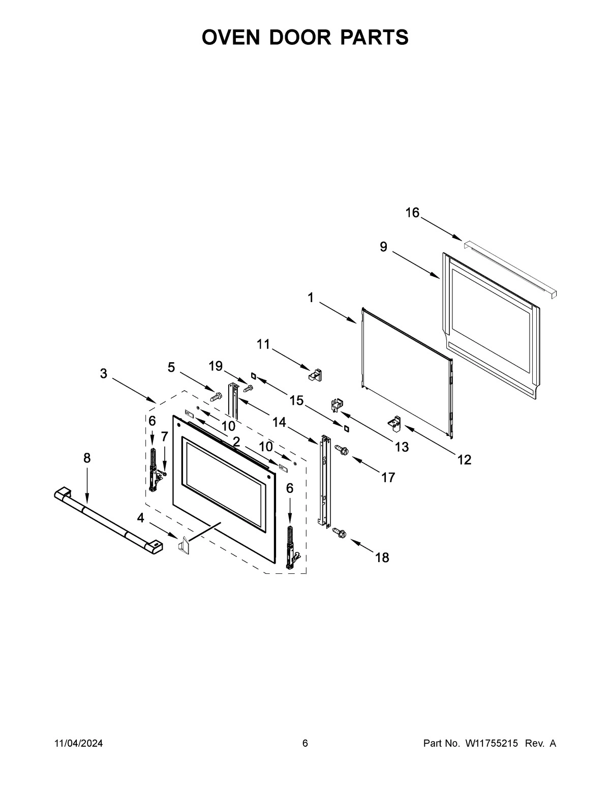 04 - OVEN DOOR PARTS