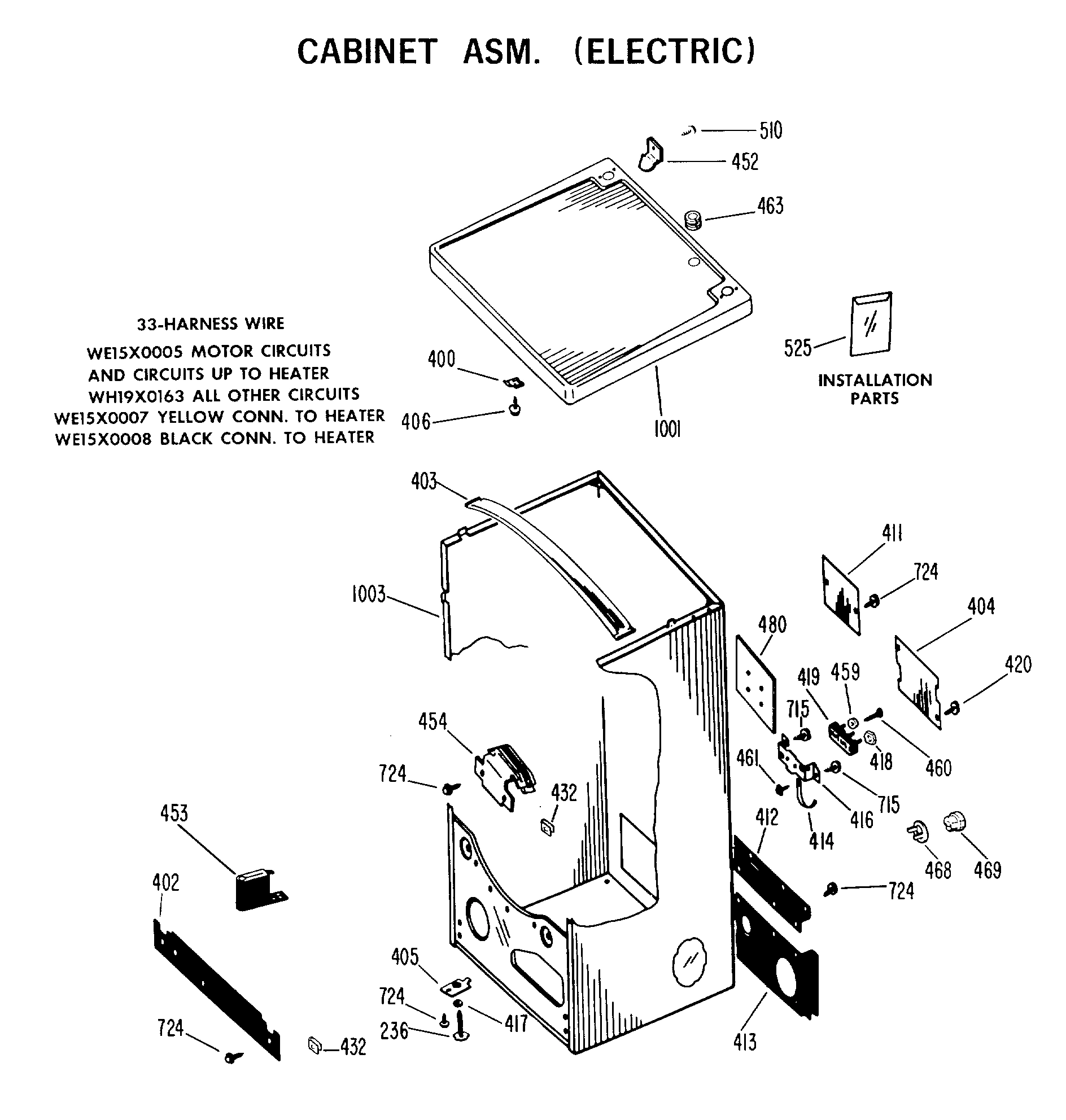 CABINET ASM. (ELECTRIC)