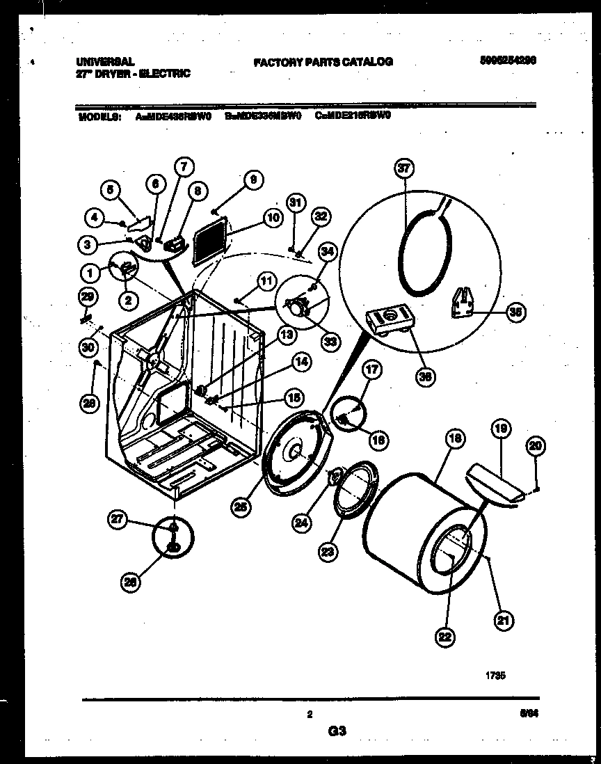 02 - CABINET AND COMPONENT PARTS