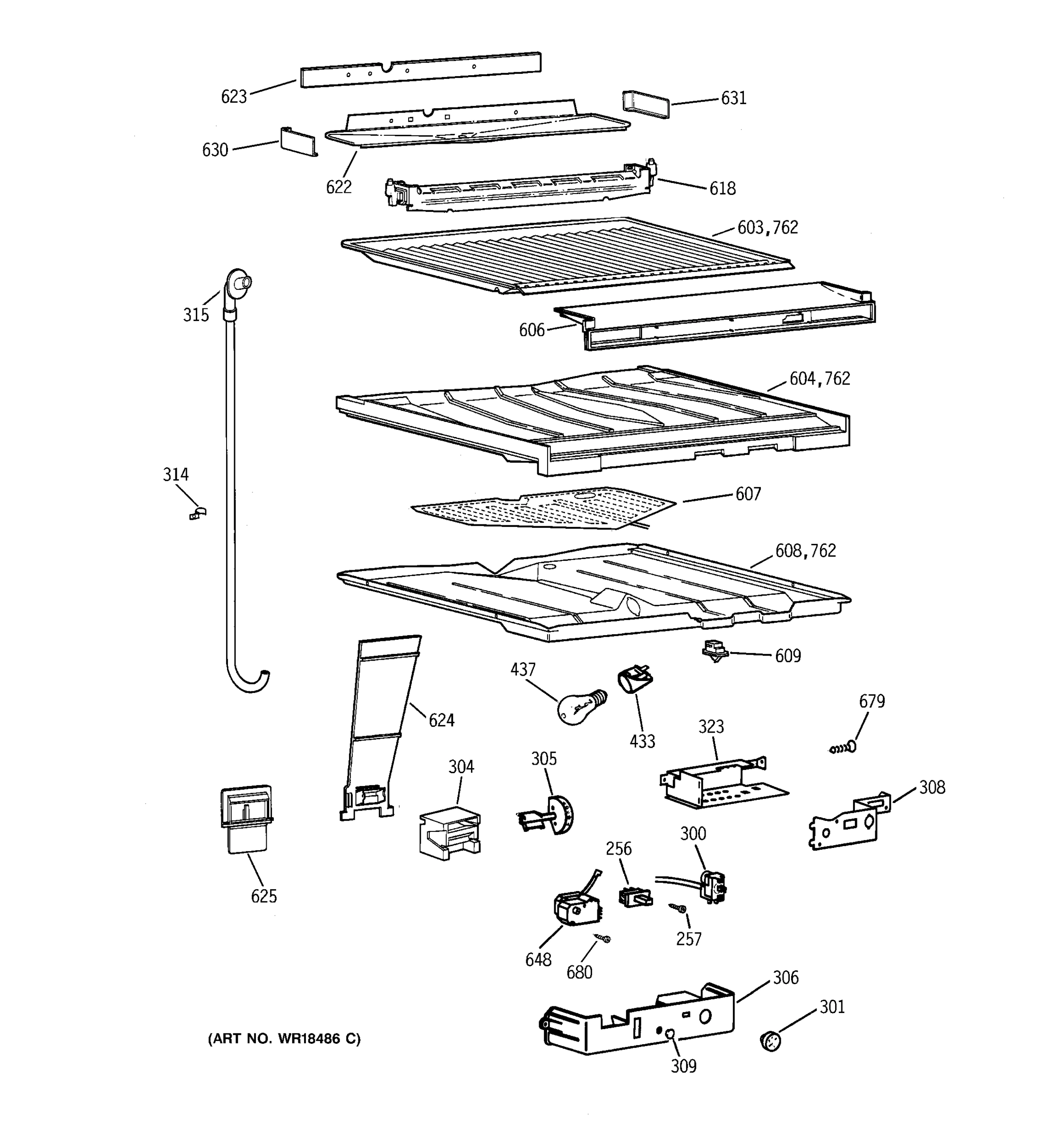 COMPARTMENT SEPARATOR PARTS
