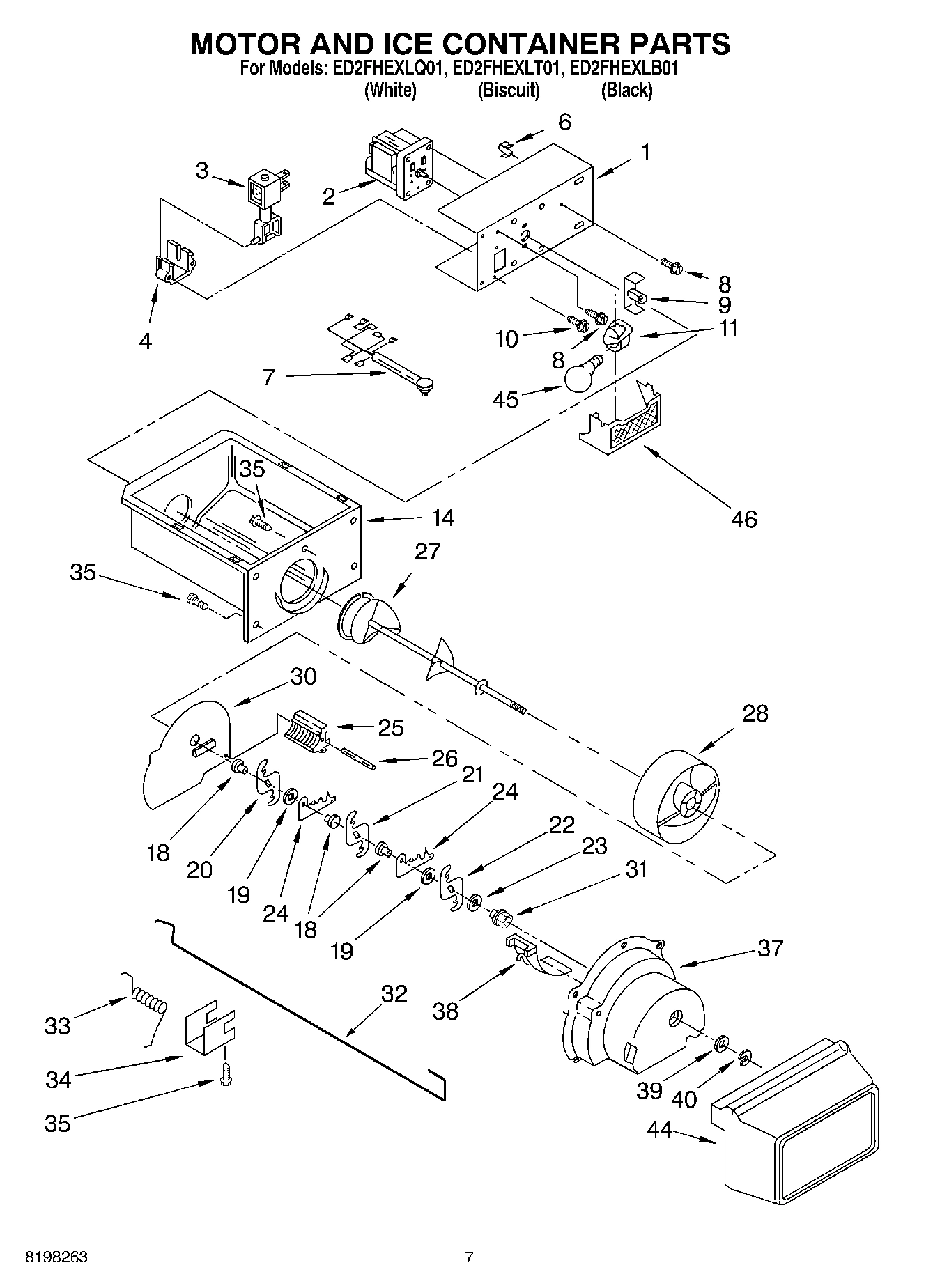05 - MOTOR AND ICE CONTAINER