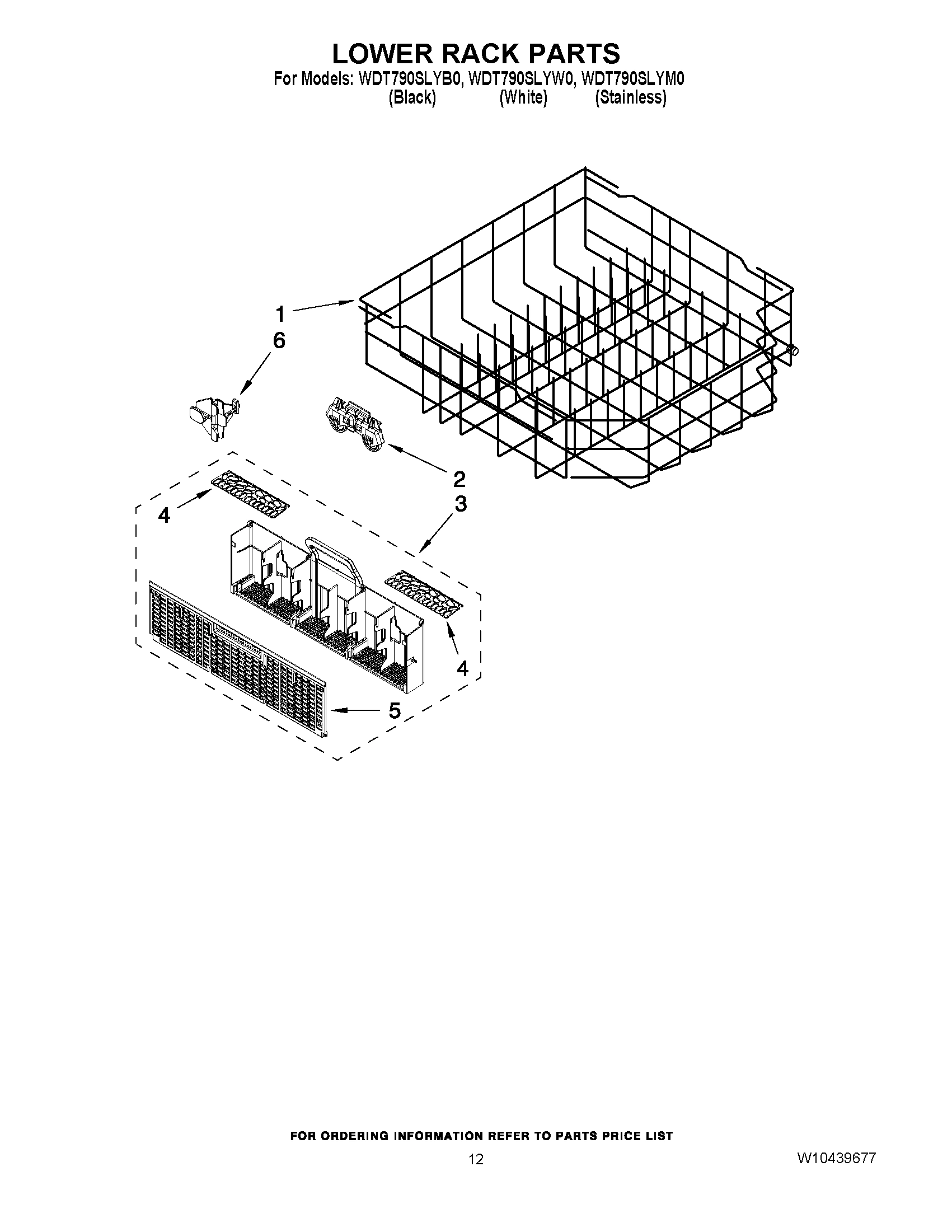 10 - LOWER RACK PARTS