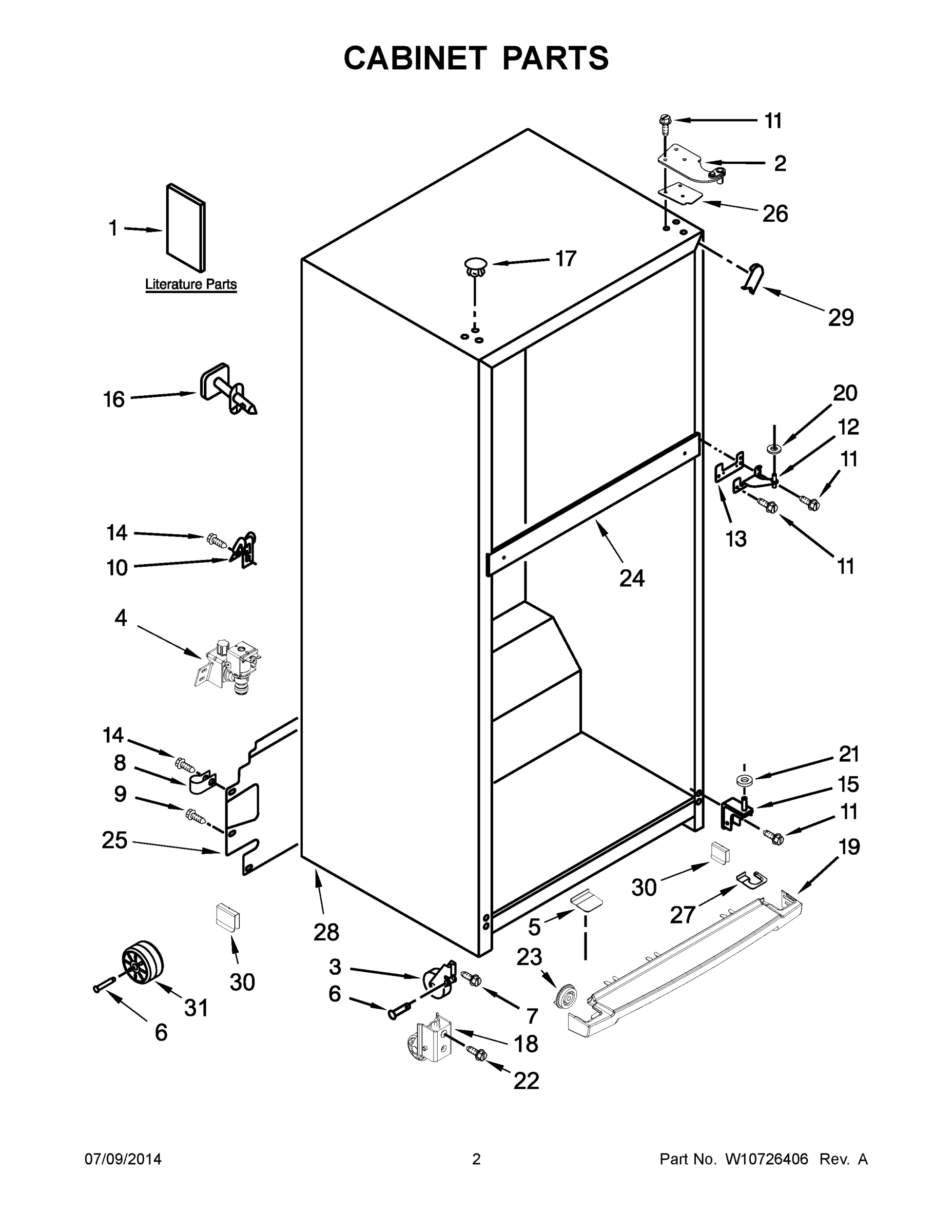 02 - CABINET PARTS