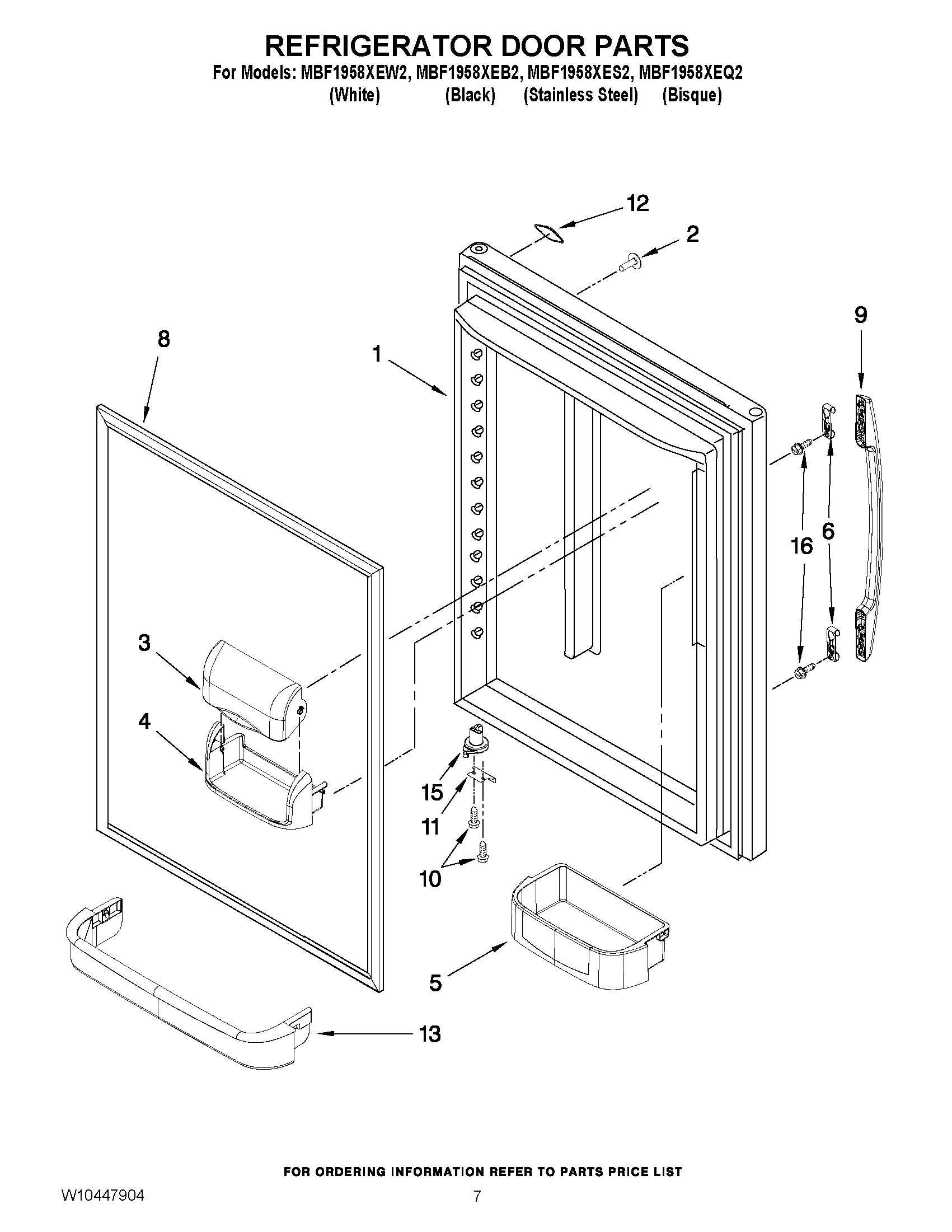 05 - REFRIGERATOR DOOR PARTS