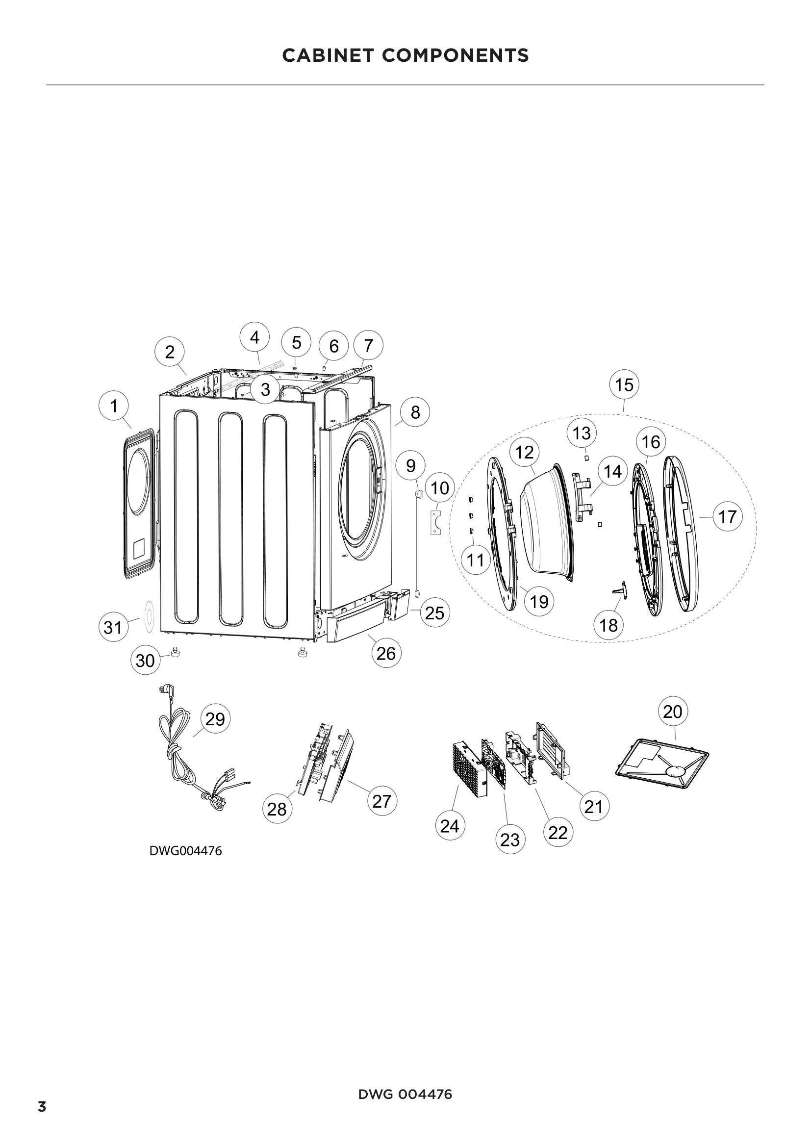 CABINET COMPONENTS