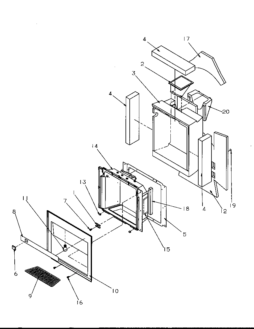 08 - ICE AND WATER CAVITY ASSY